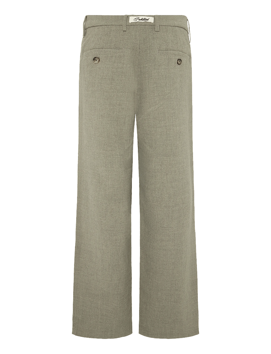 Prohibited - Revival Pleated Pants - freizeithosen - light grey - 2
