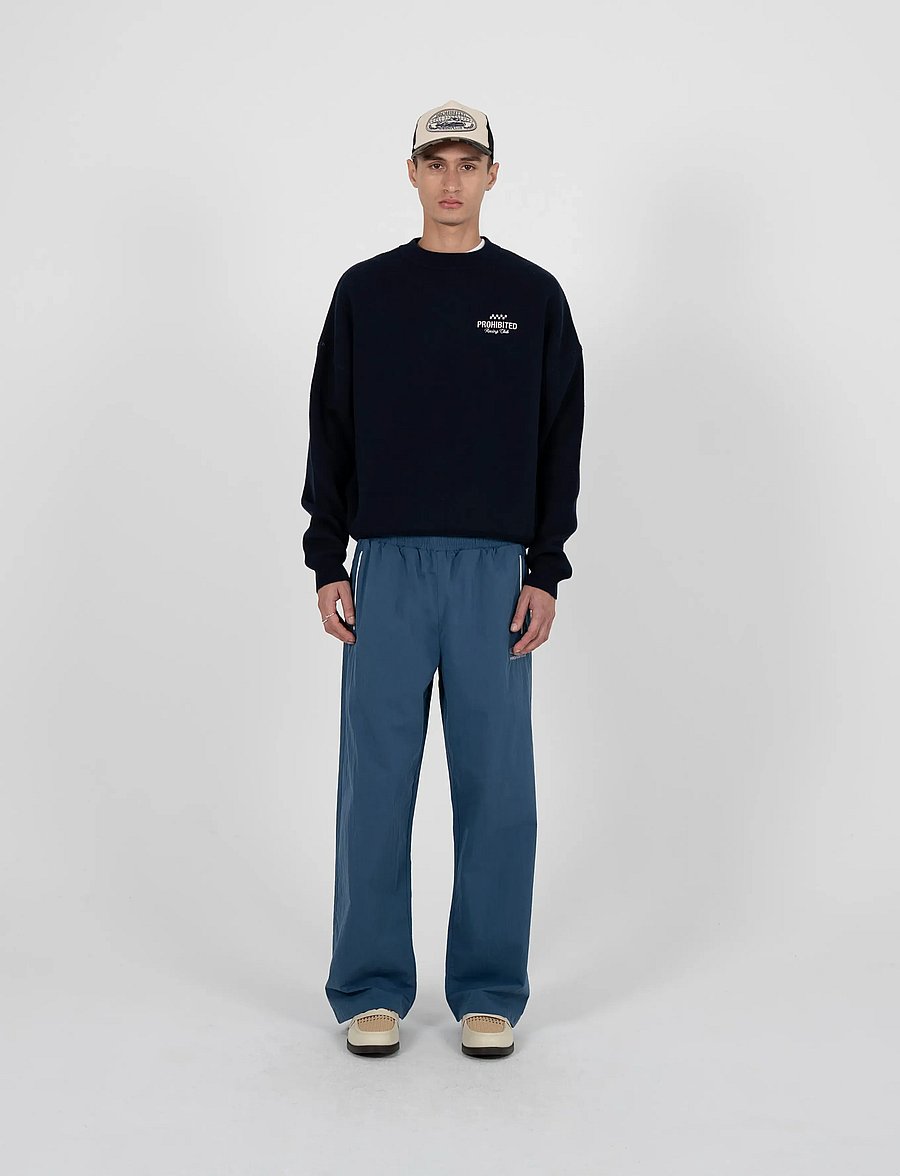 Prohibited - Racer Trackpants Navy - sports pants - navy - 0