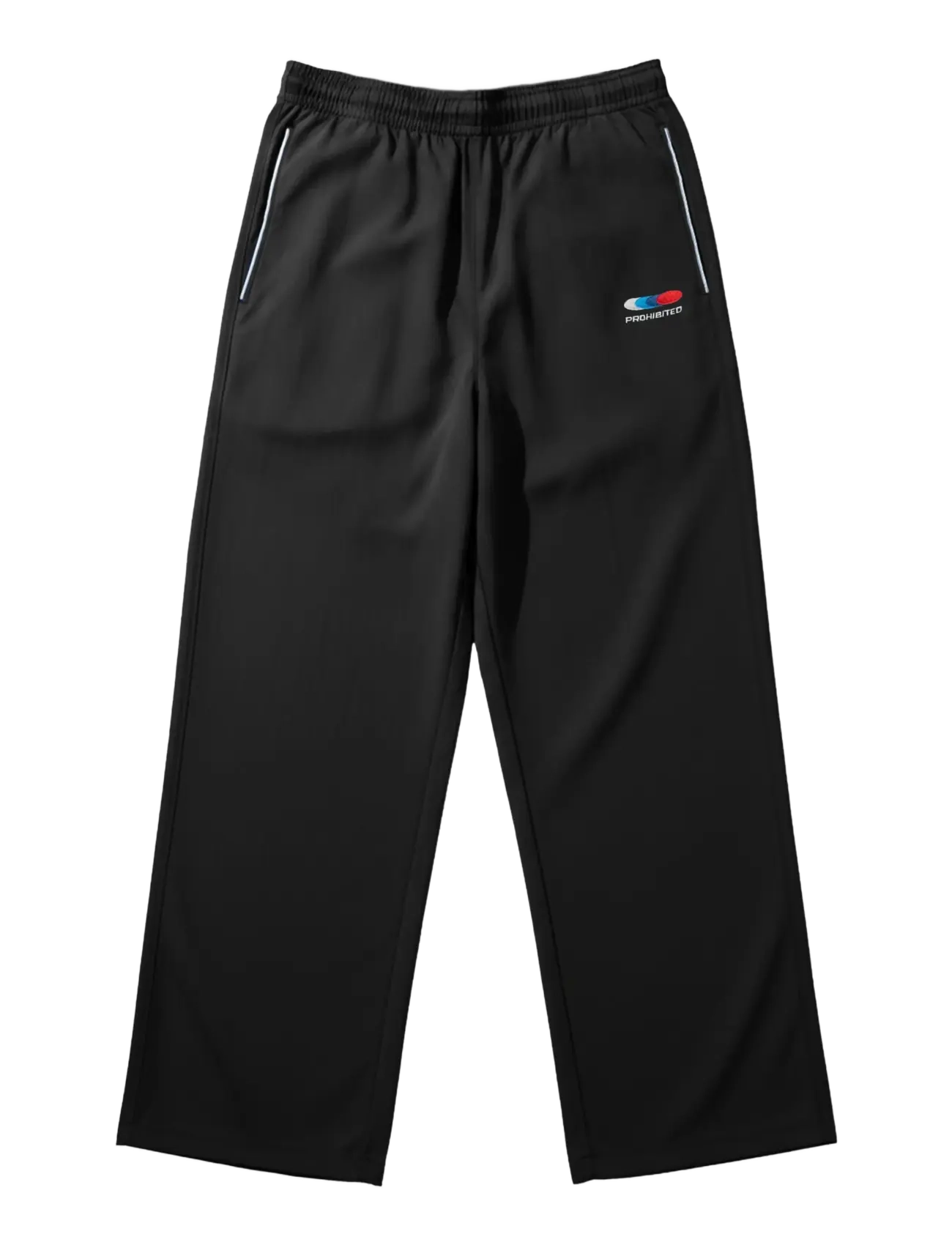 Prohibited Racer Trackpants Black - Kleidung - BLACK / black