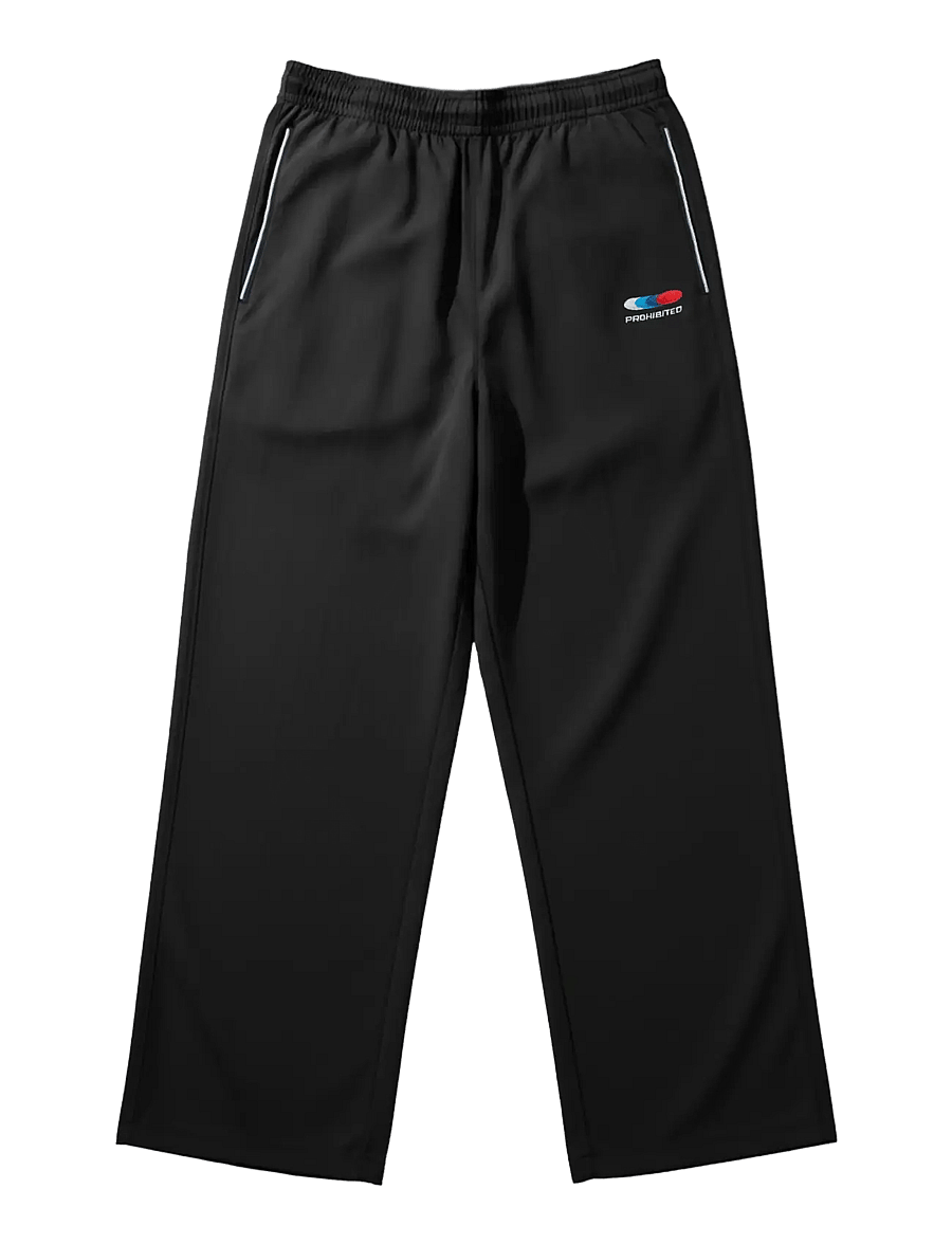 Prohibited - Racer Trackpants Black - sports pants - black - 1