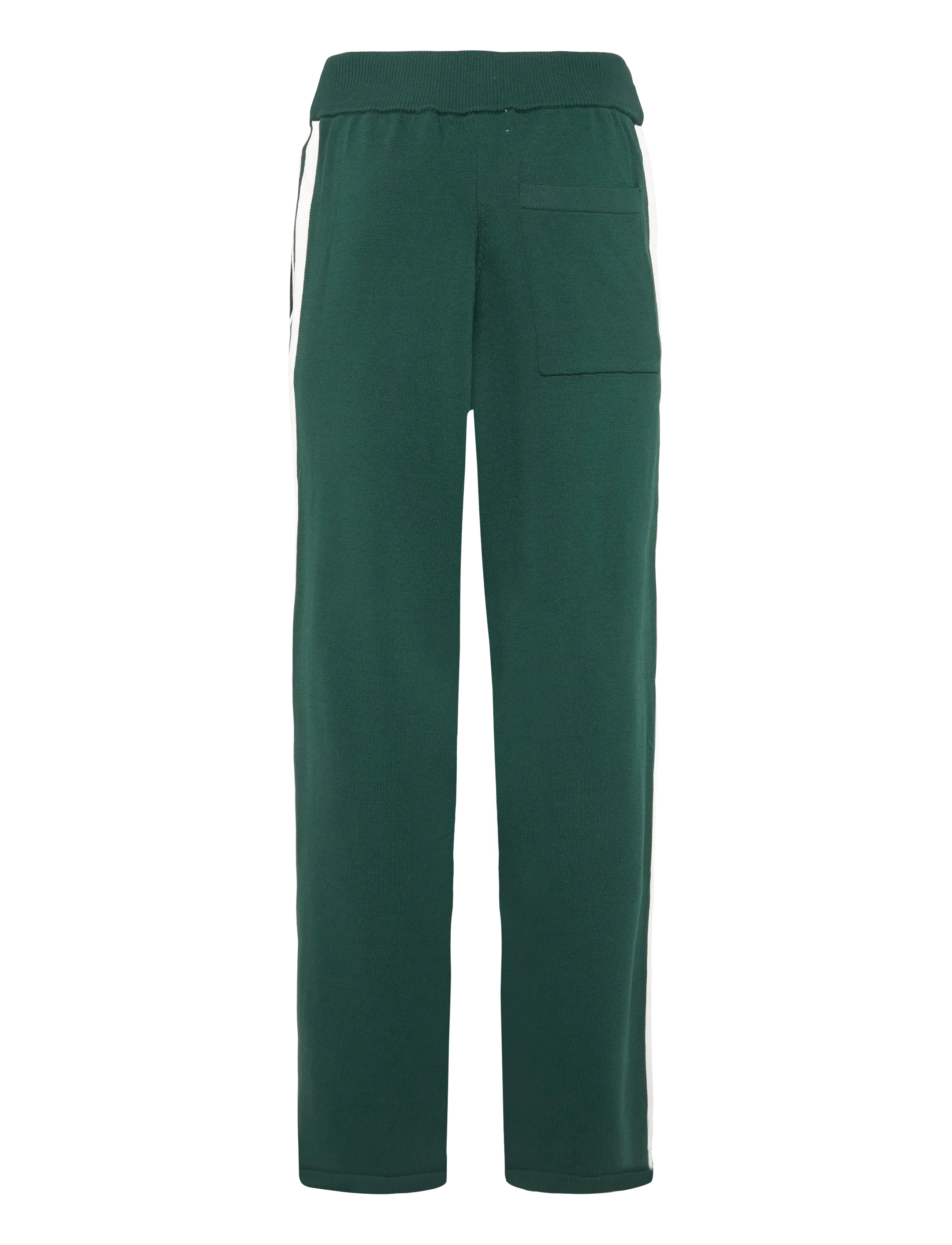 Prohibited - Varsity Knitted Trackpants - casual trousers - dark green - 2