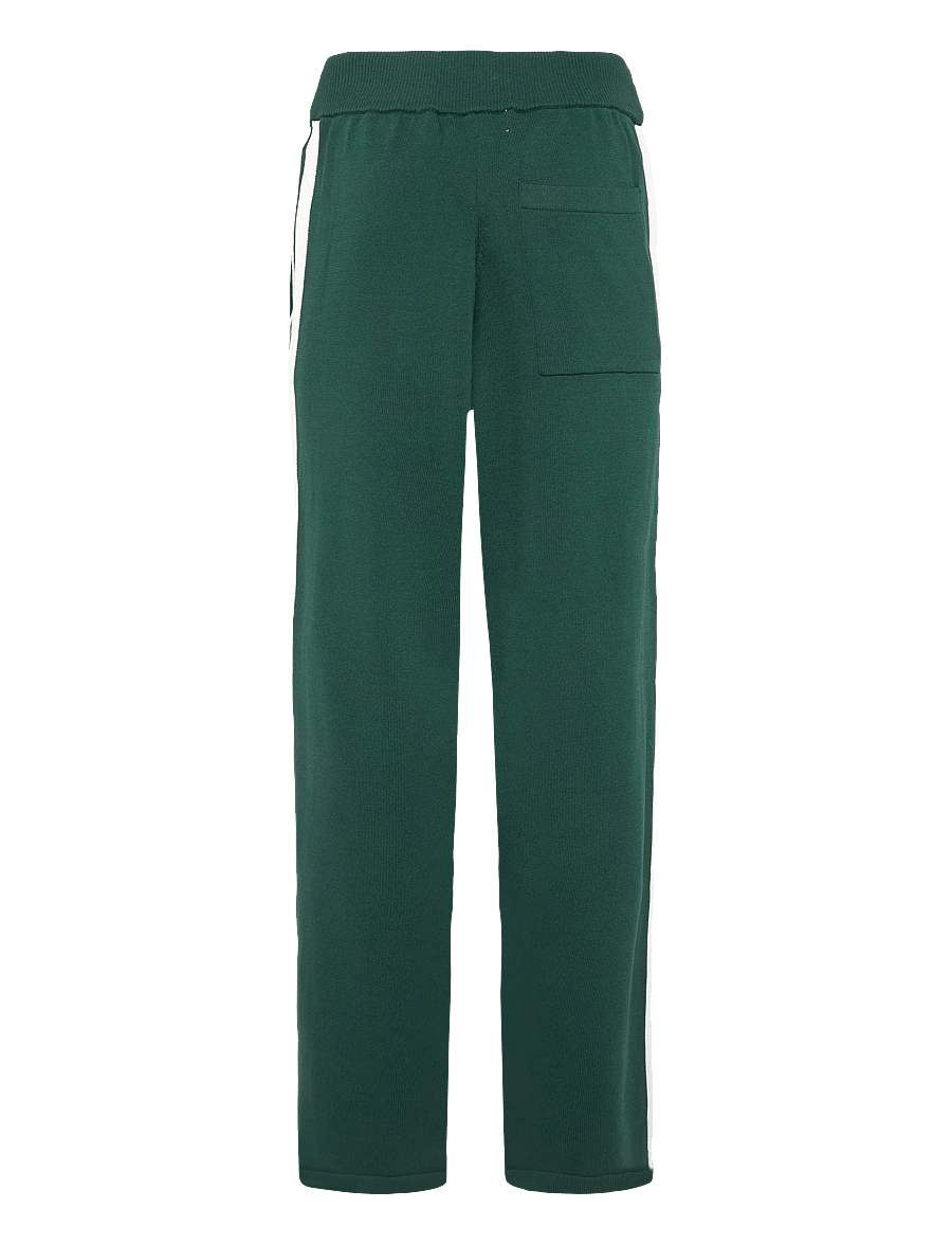 Prohibited - Varsity Knitted Trackpants - casual bukser - dark green - 2
