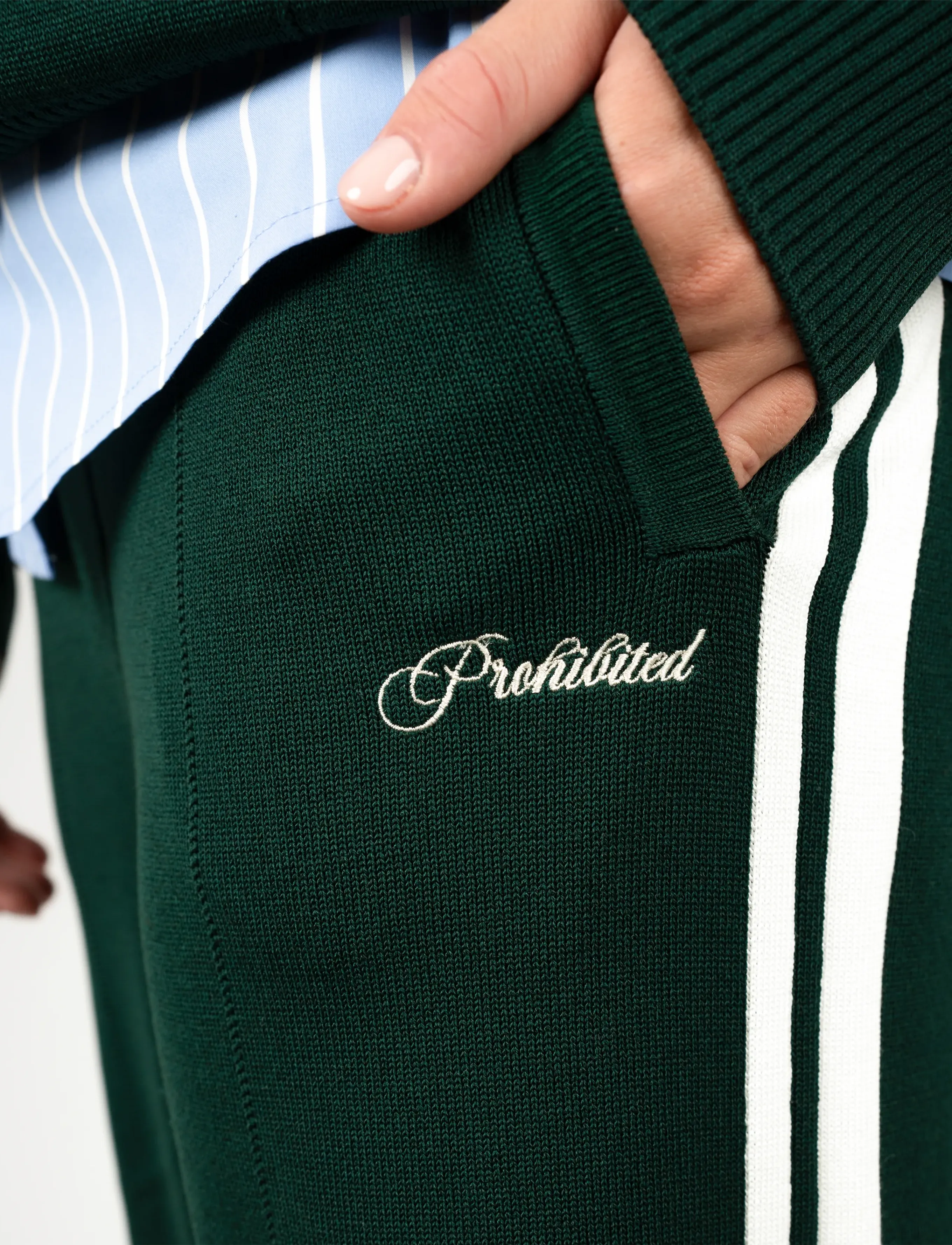 Prohibited Varsity Knitted Trackpants byxor dam – bild 6