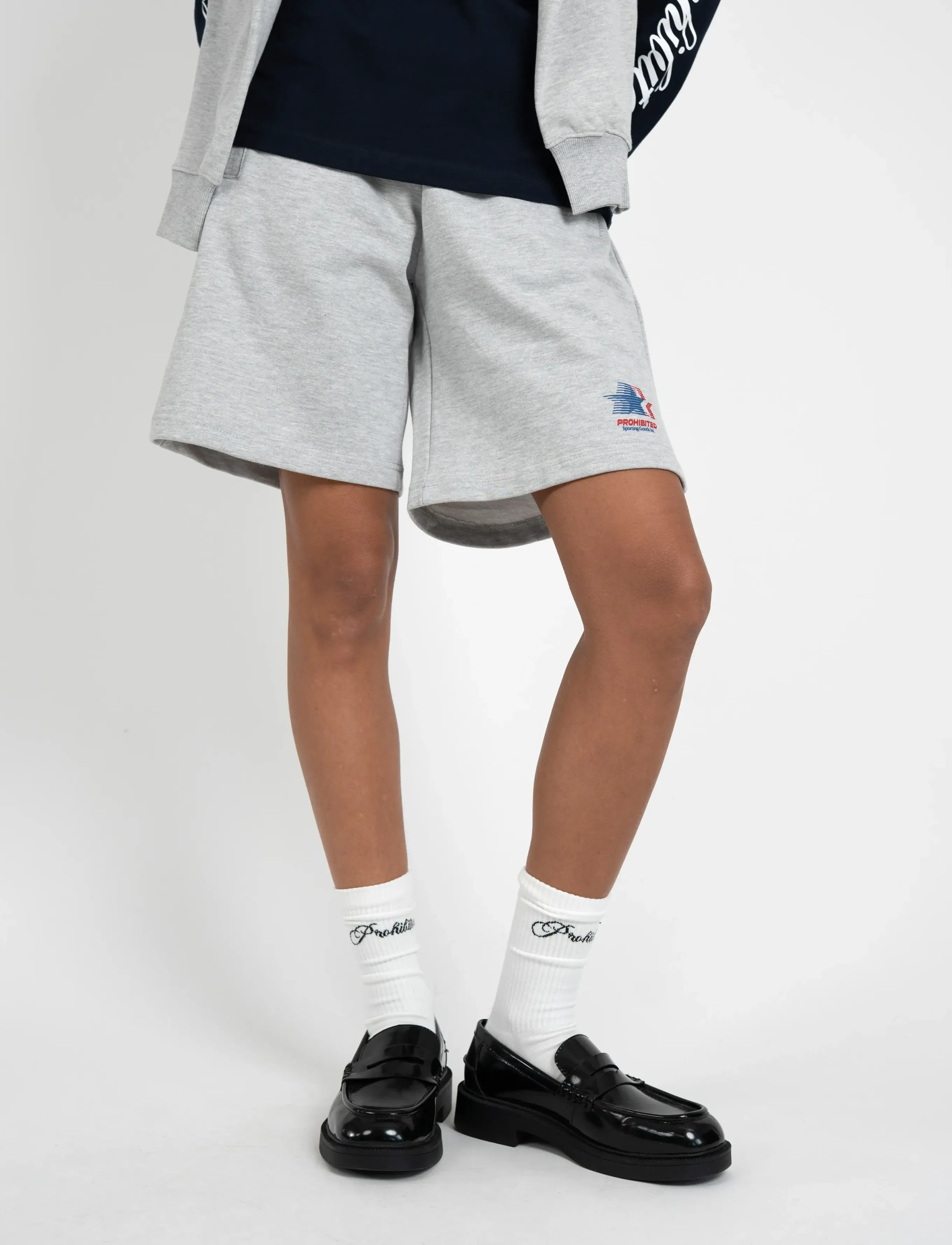Prohibited Sporting Goods Sweatshorts - Riided - GREY MELANGE / grey