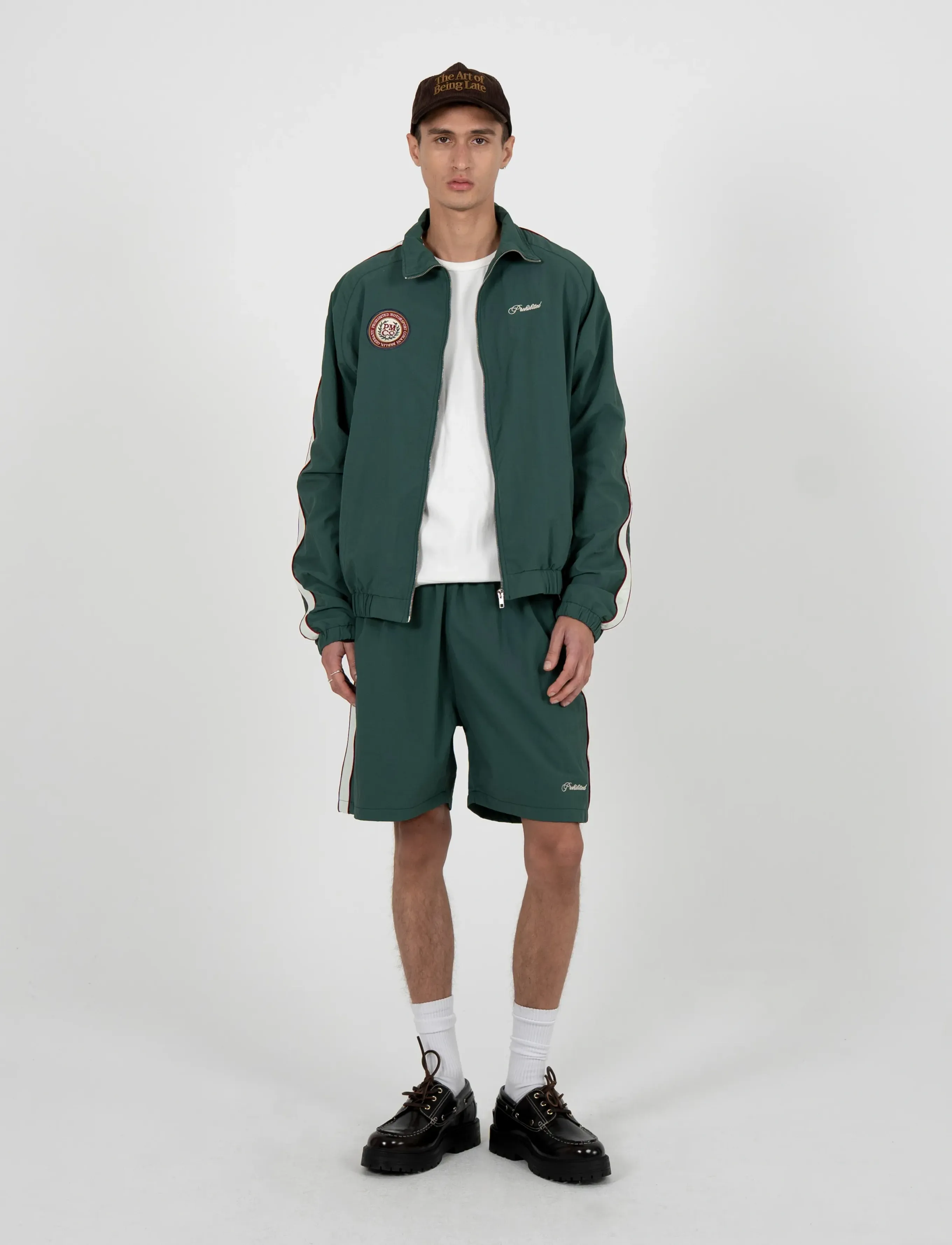 Prohibited Slipstream Trackshorts Green, XL, Green, Shorts > Afslappede Shorts, Herre
