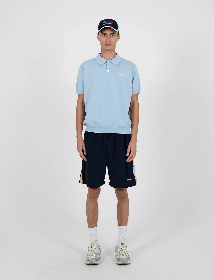 Prohibited - Slipstream Trackshorts Navy - hversdagsstuttbuxur - navy - 0