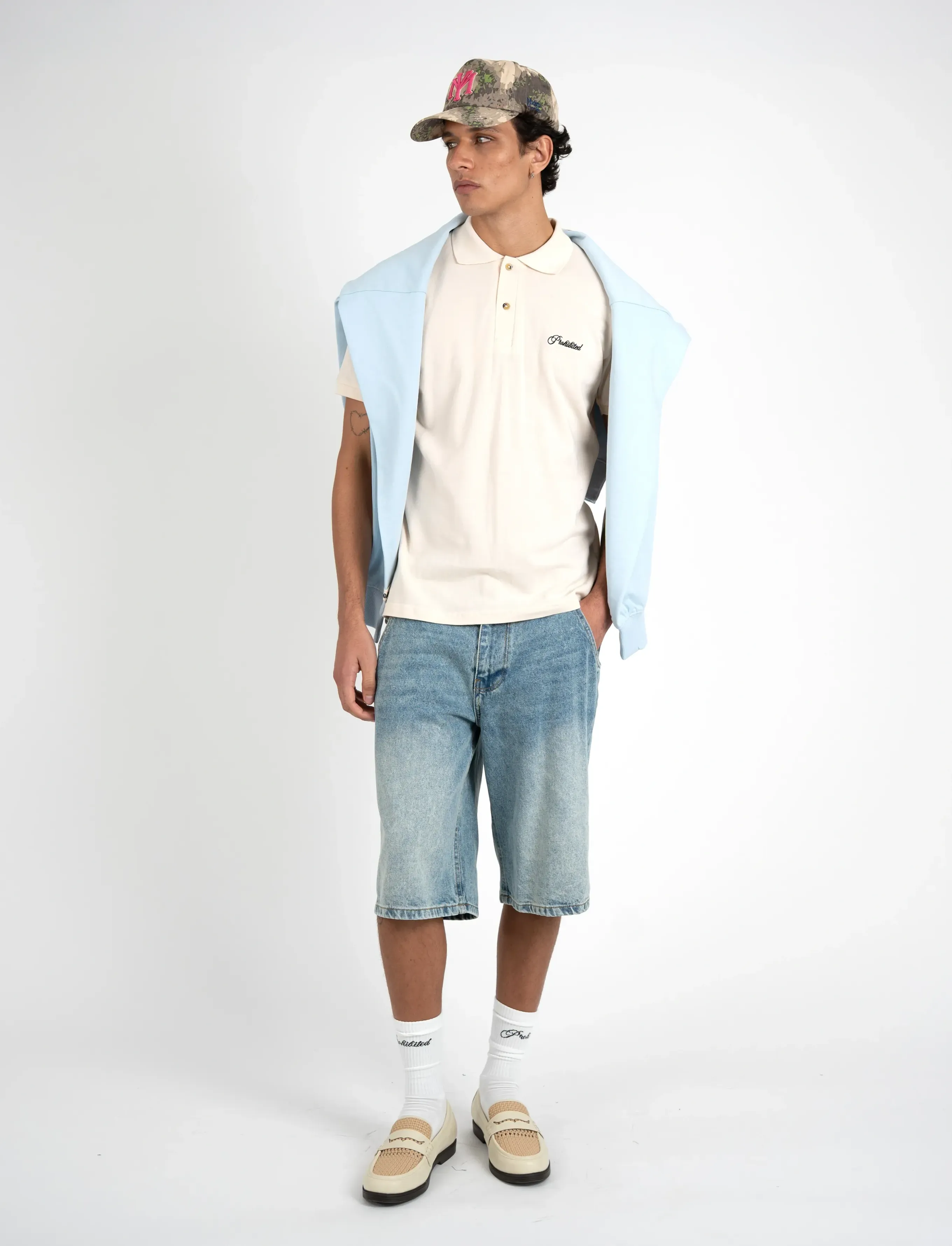 Prohibited Off Shore Jorts, Mænd, Denimshorts, Blå, Str: XL