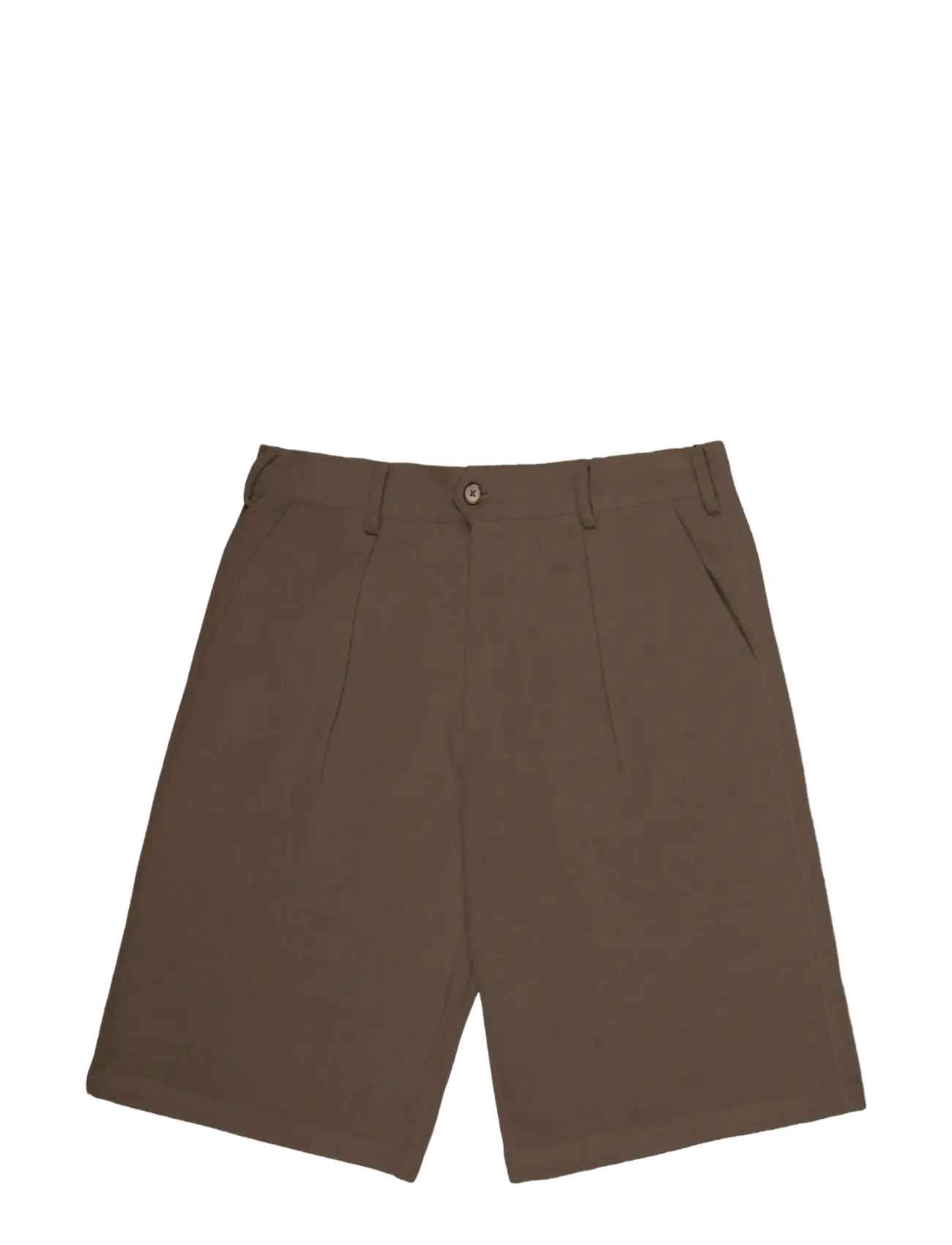 Prohibited Podium Double Pleated Shorts Brown - Prohibited - BROWN / brown