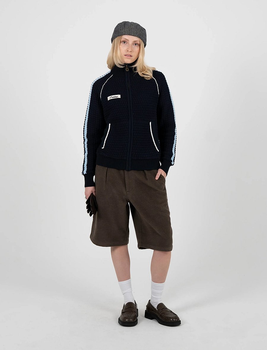 Prohibited - Podium Double Pleated Shorts Brown - casual shorts - brown - 5
