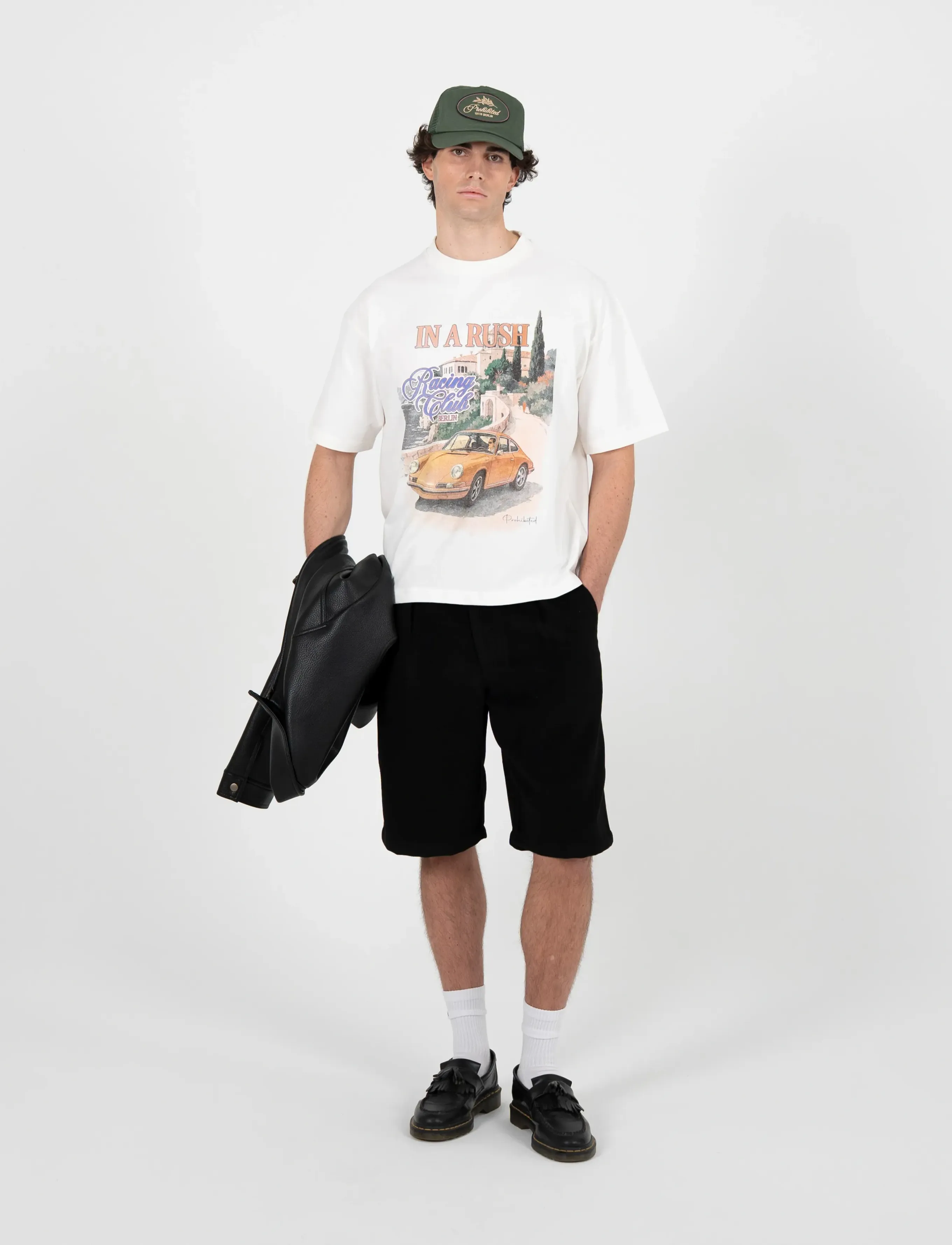 Prohibited Podium Double Pleated Shorts Black, S, Black, Shorts > Afslappede Shorts, Herre