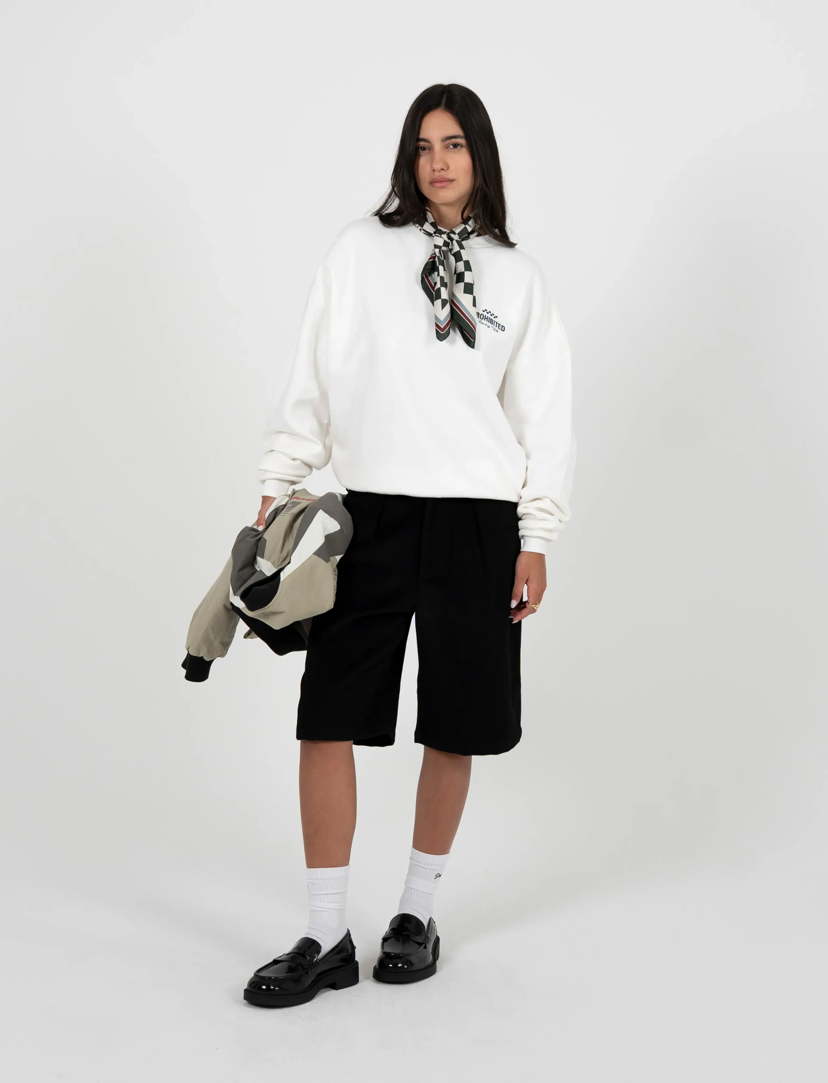 Prohibited - Podium Double Pleated Shorts Black - casual shorts - black - 5