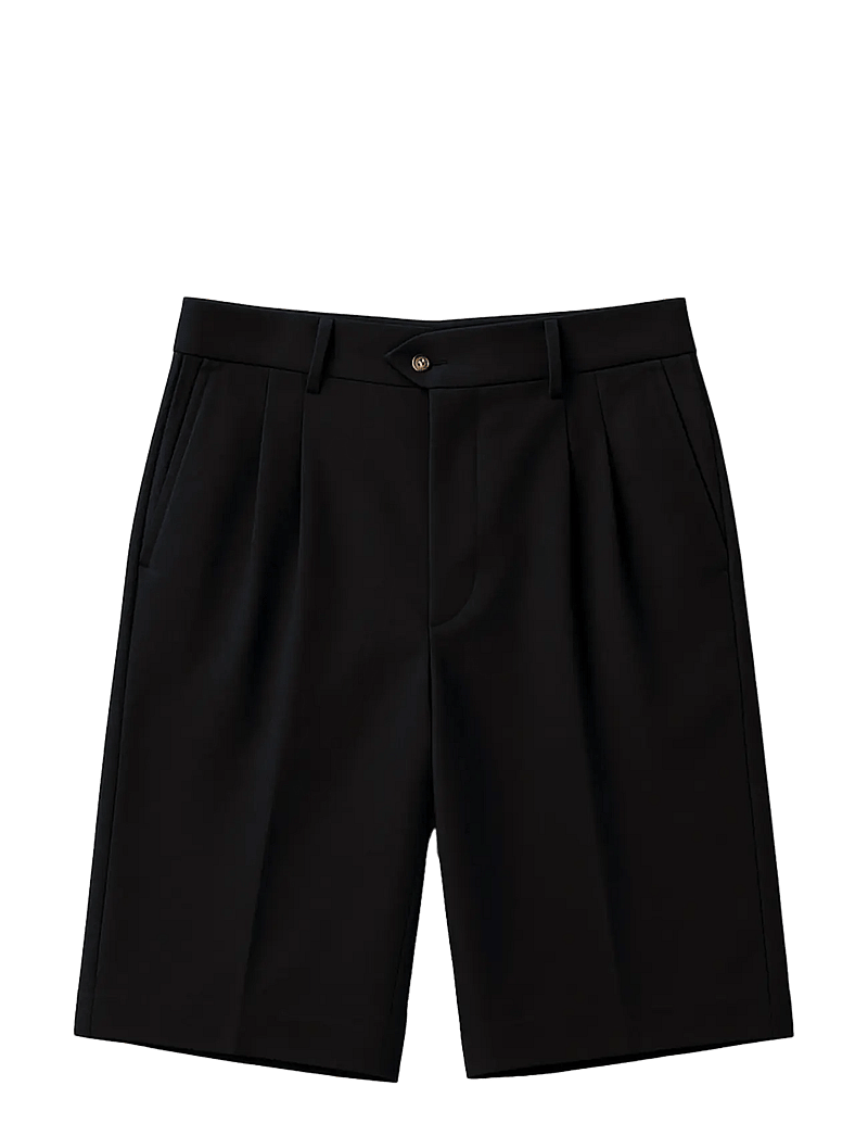Prohibited - Newport Pleated Shorts - chinos shorts - black - 1
