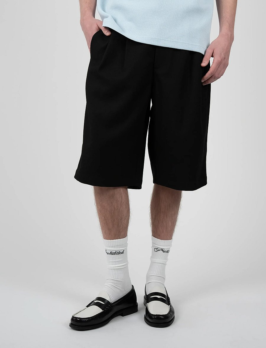 Prohibited - Newport Pleated Shorts - chinos shorts - black - 2