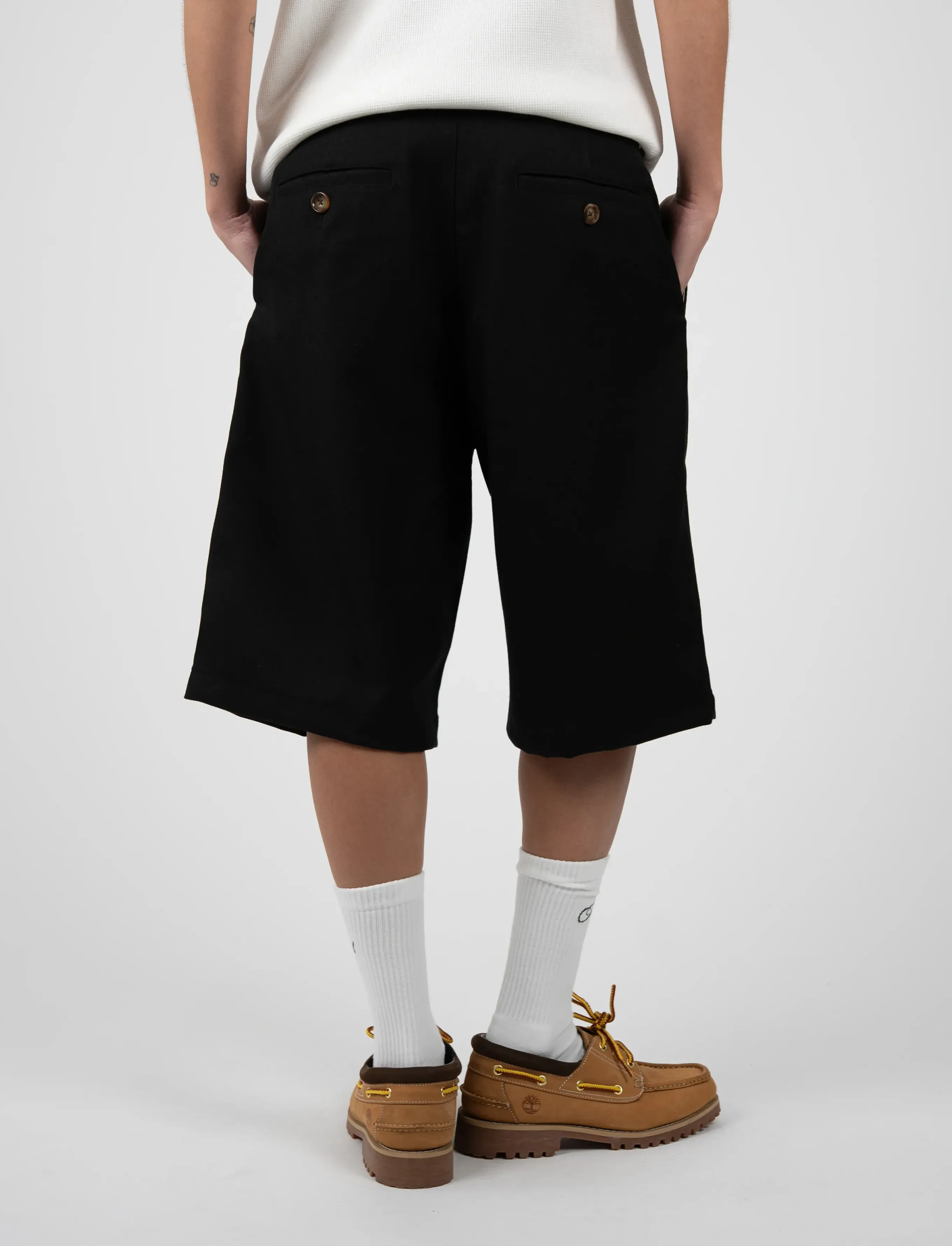 Prohibited Newport Pleated Shorts - Streetstyle - BLACK / black