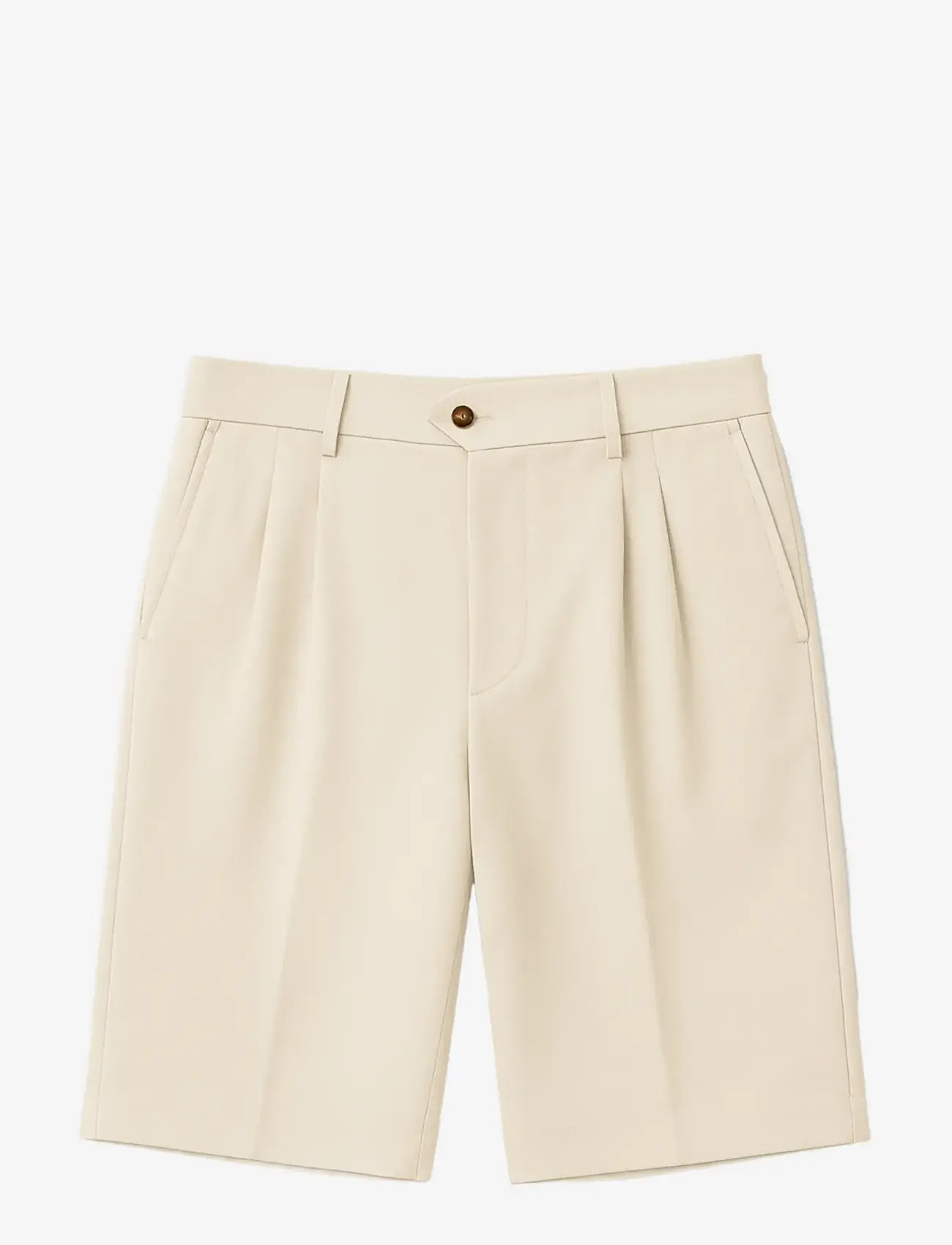 Prohibited - Newport Pleated Shorts - chinos shorts - cream - 1