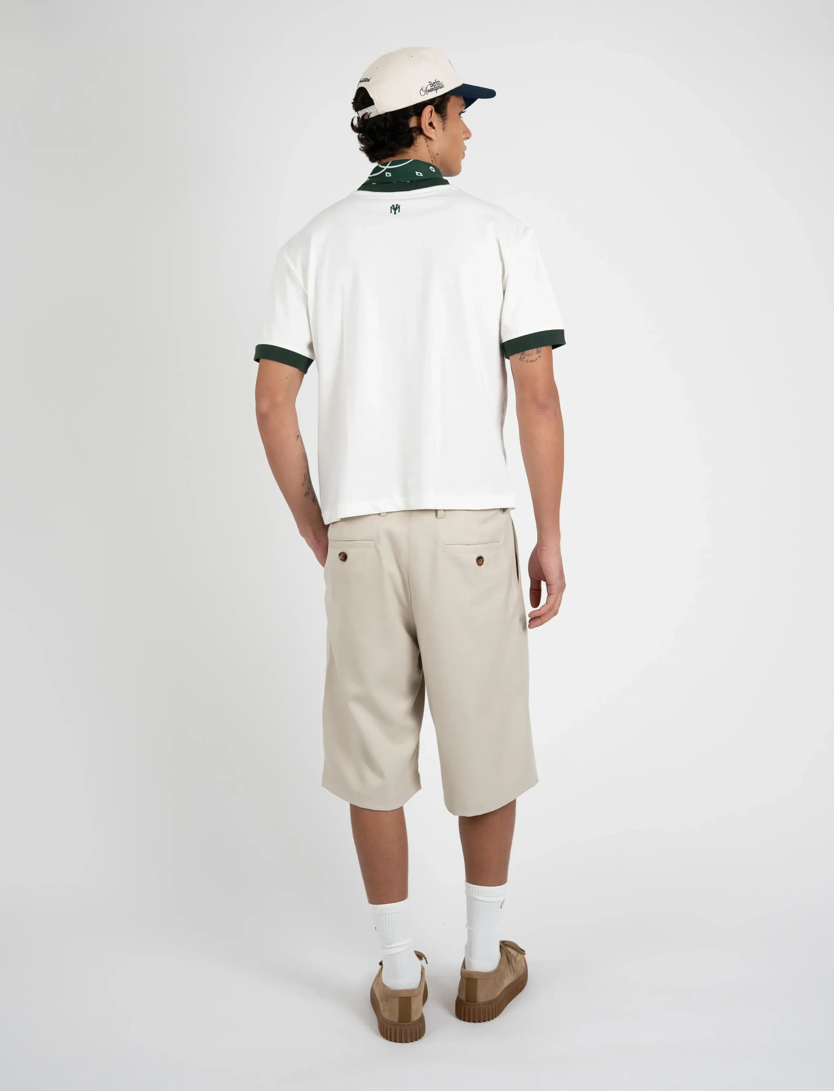 Prohibited - Newport Pleated Shorts - chinos shorts - cream - 2