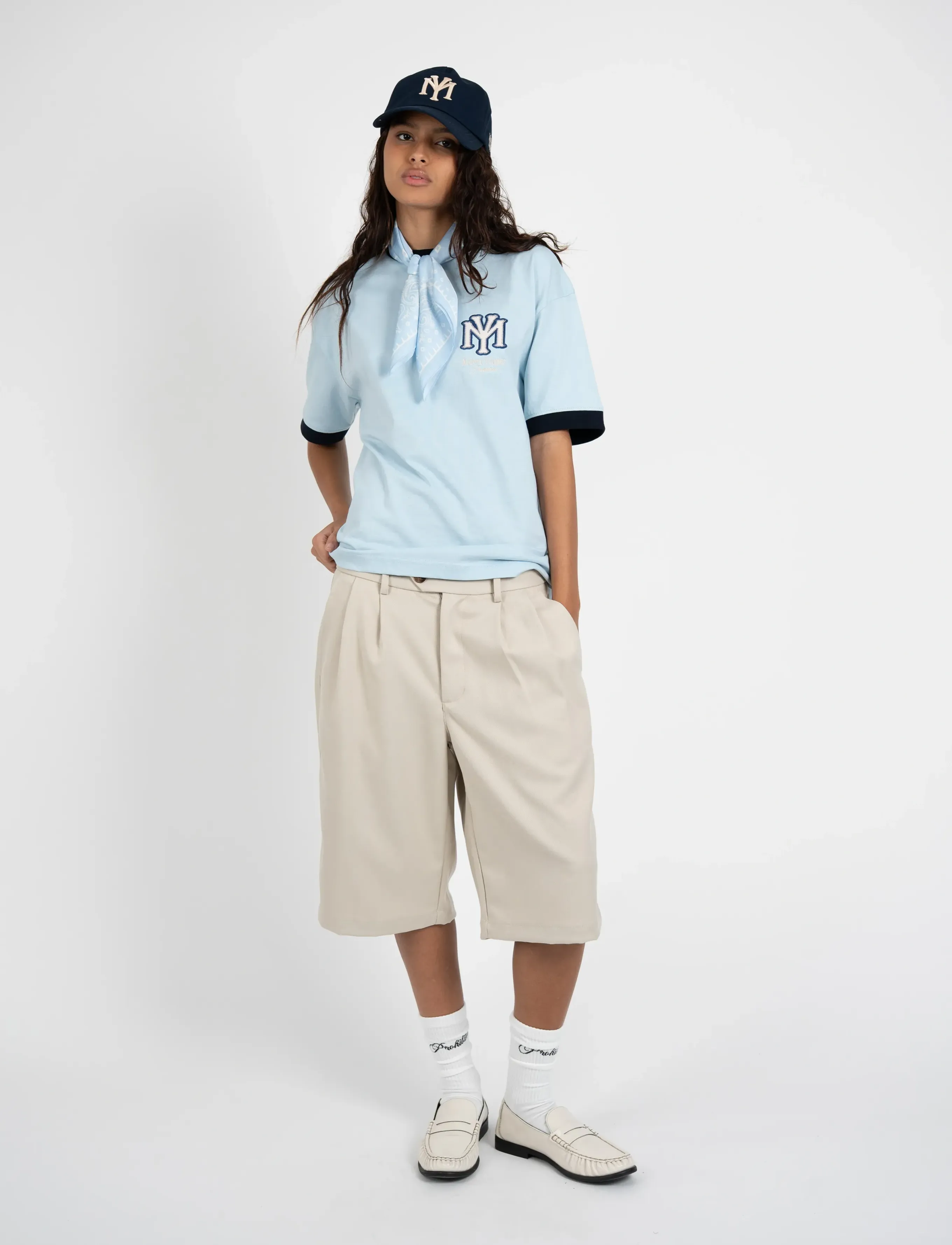 Prohibited - Newport Pleated Shorts - chinos shorts - cream - 4