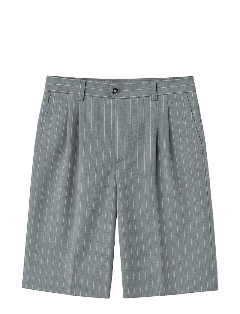 Prohibited - Newport Pleated Shorts - chinos shorts - grey - 1