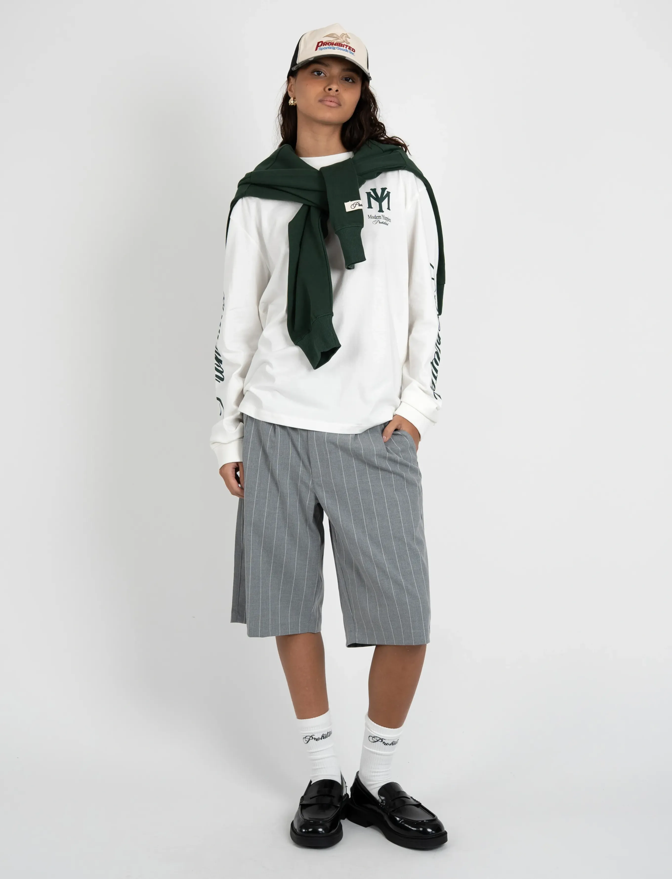 Prohibited - Newport Pleated Shorts - chinos shorts - grey - 5