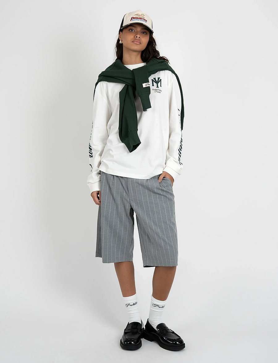 Prohibited - Newport Pleated Shorts - chinos shorts - grey - 5