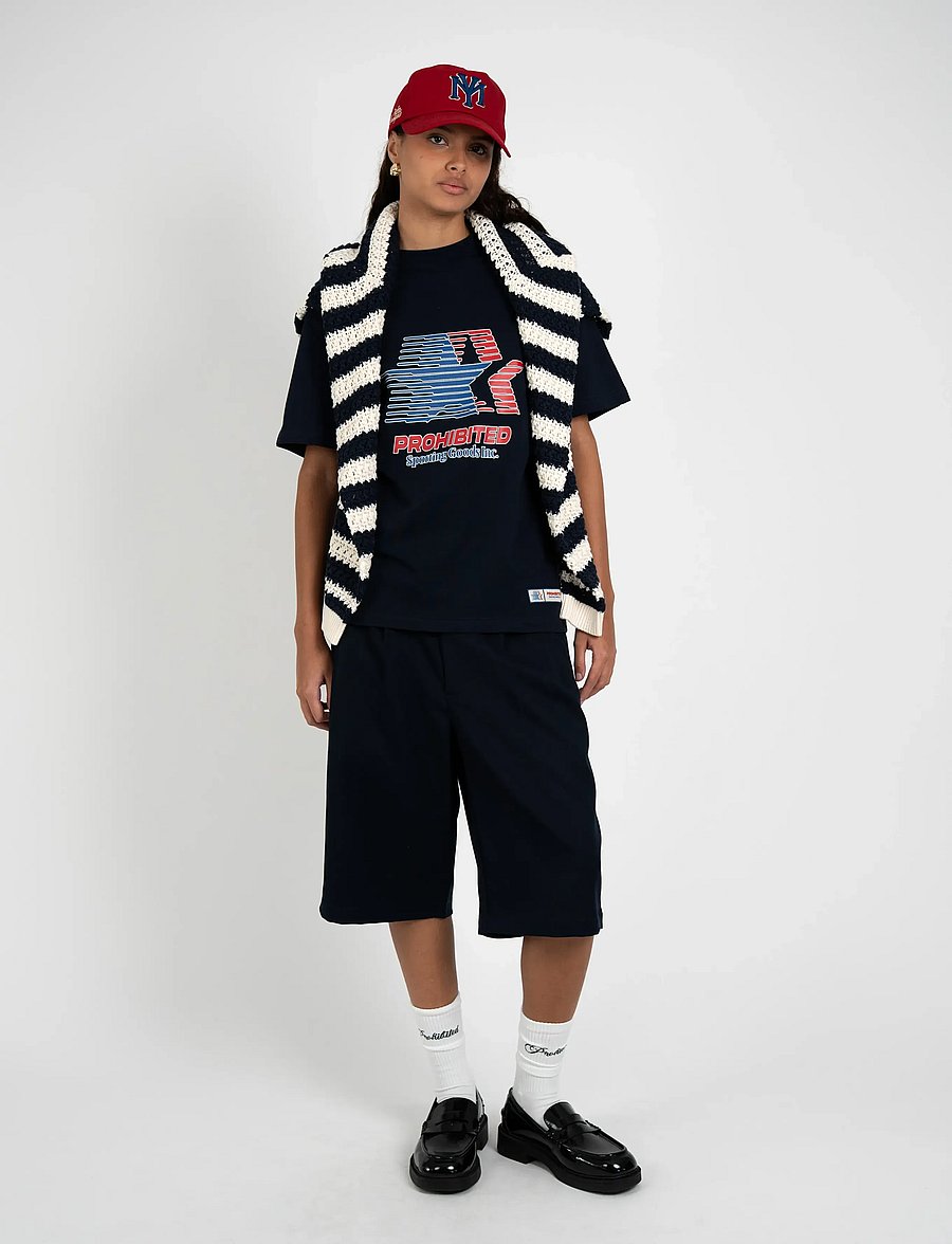 Prohibited - Newport Pleated Shorts - chinos shorts - navy - 4