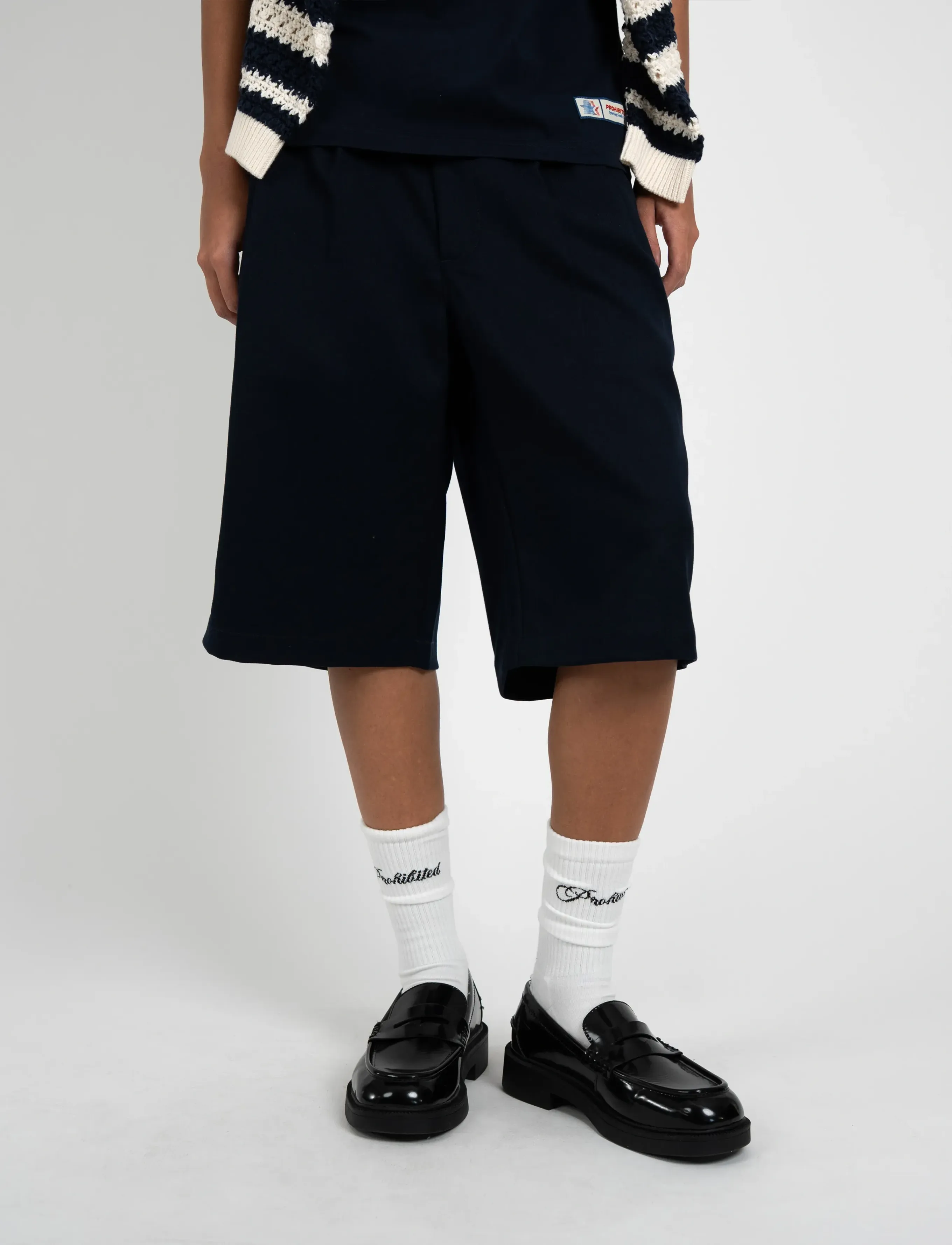 Prohibited - Newport Pleated Shorts - chinos shorts - navy - 5