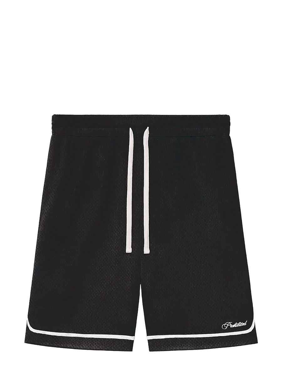 Prohibited - Mesh Basketball Shorts - treenishortsit - black - 1