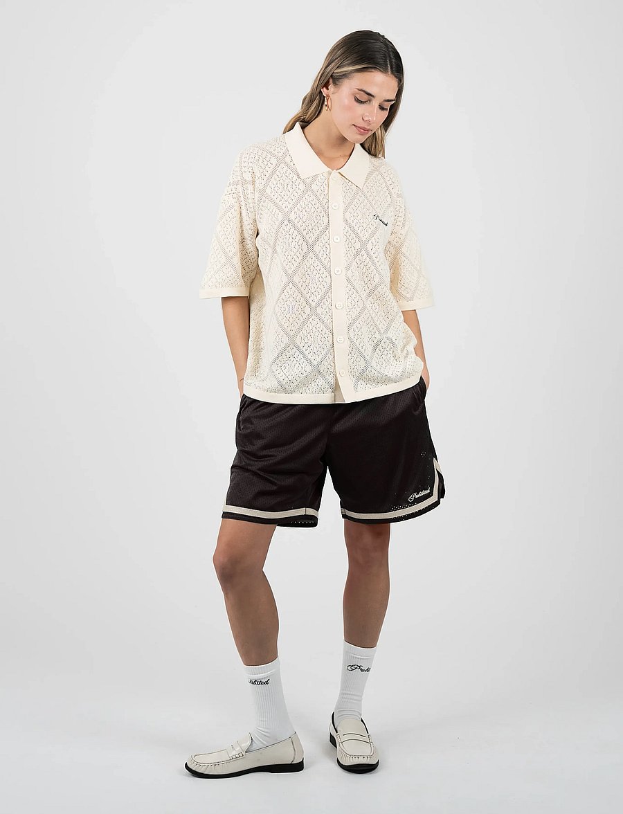 Prohibited - Mesh Basketball Shorts - treenishortsit - black - 4
