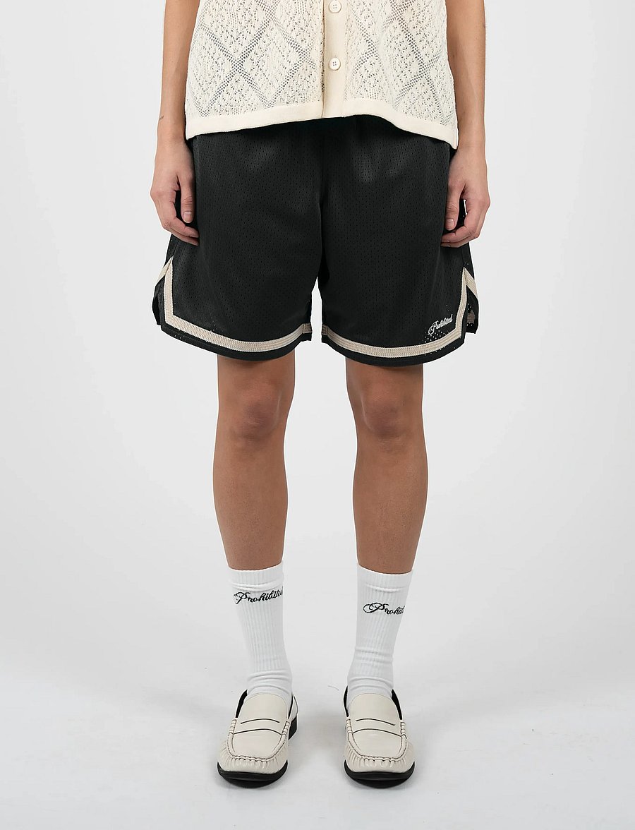 Prohibited - Mesh Basketball Shorts - treenishortsit - black - 5