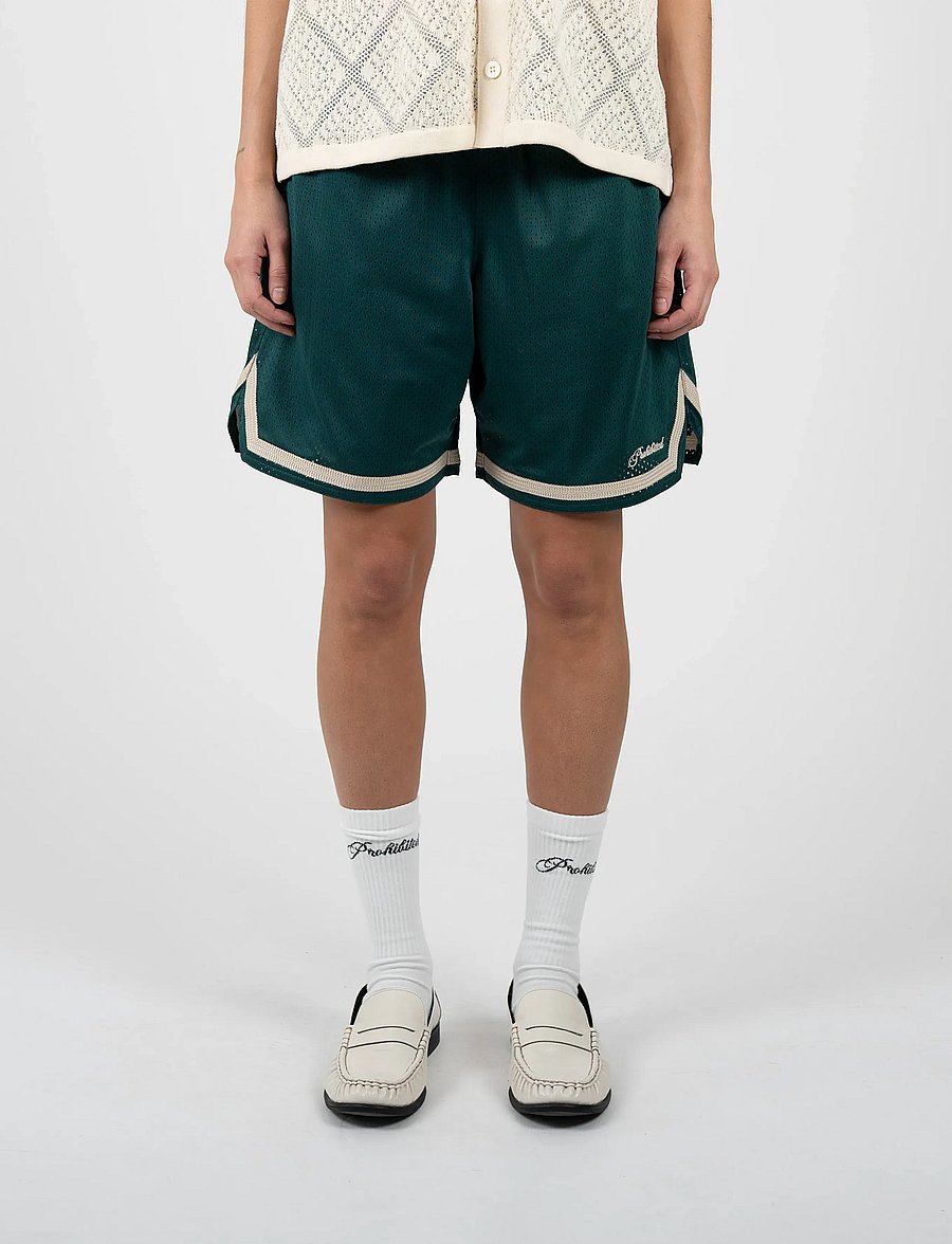 Prohibited - Mesh Basketball Shorts - træningsshorts - green - 5