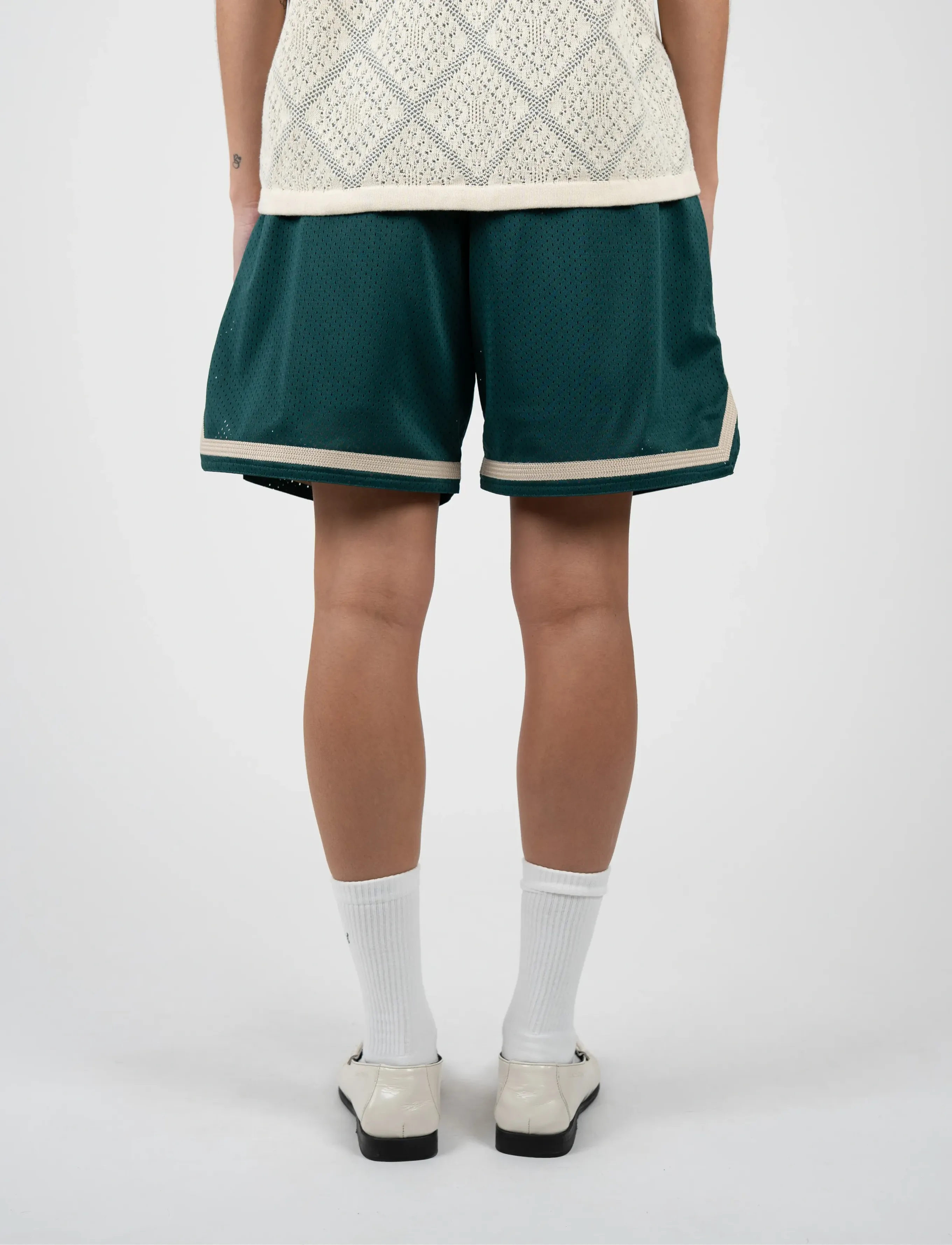 Prohibited Mesh Basketball Shorts - Tänavastiil - GREEN / green