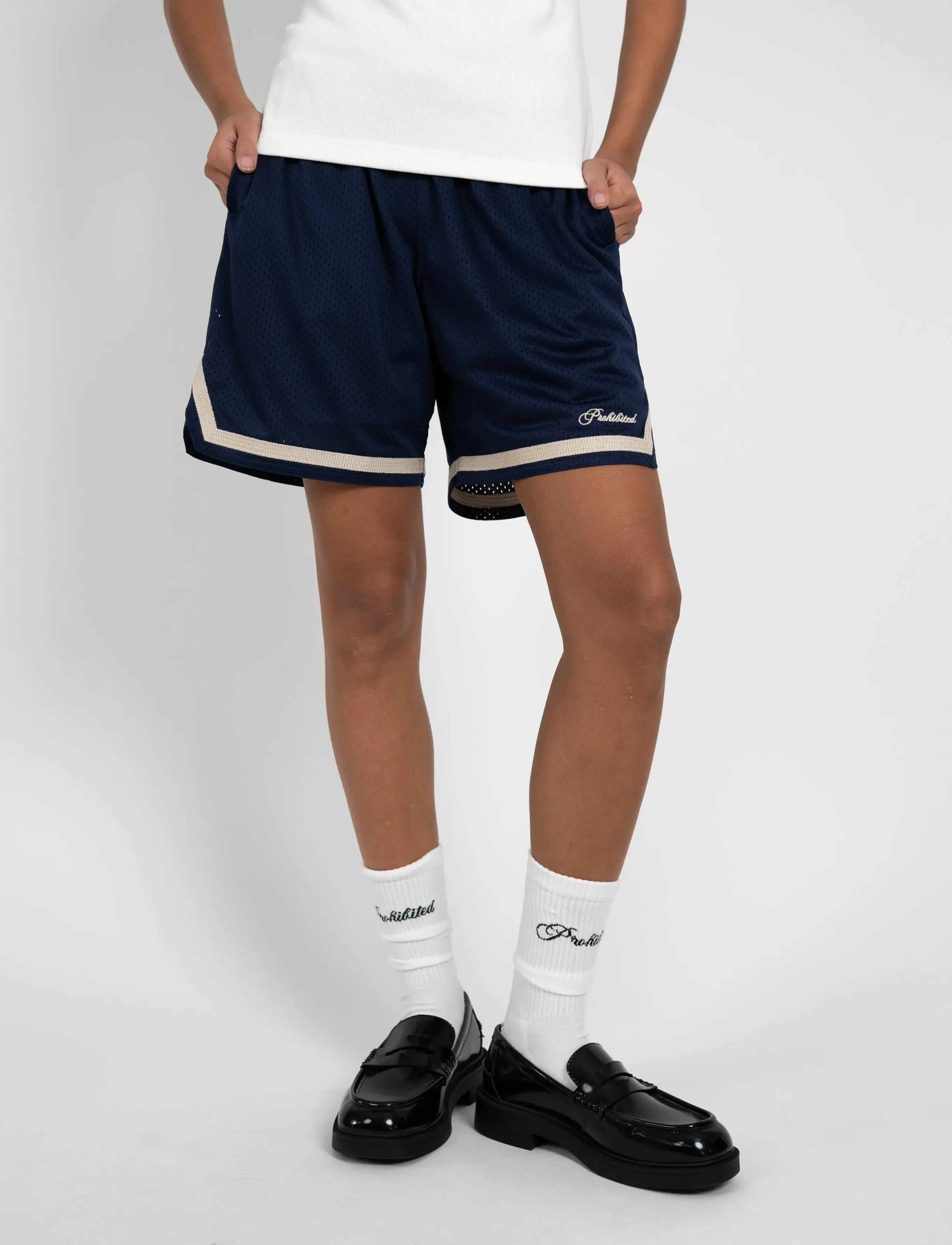 Prohibited - Mesh Basketball Shorts - lühikesed treeningpüksid - navy - 5