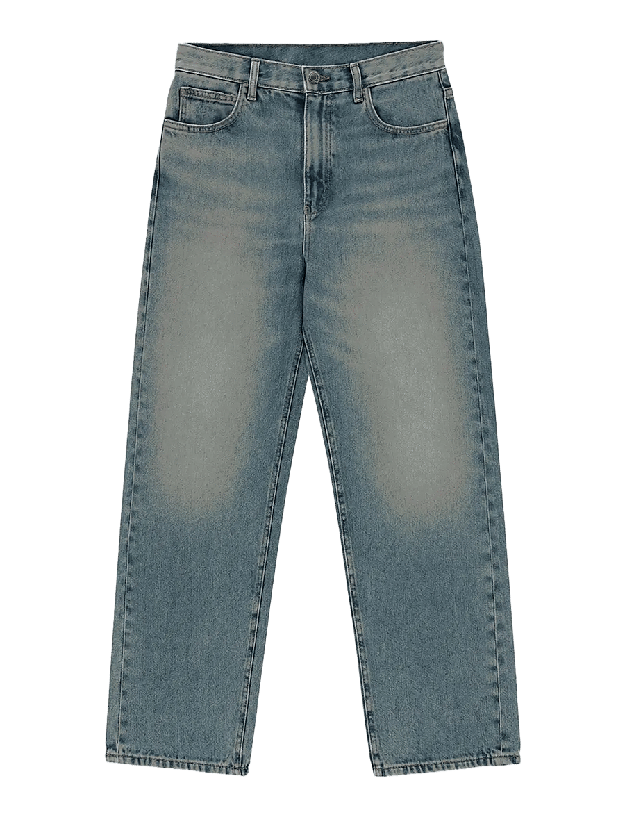 Prohibited - Milano Relaxed - hosen mit weitem bein - dirty blue - 1