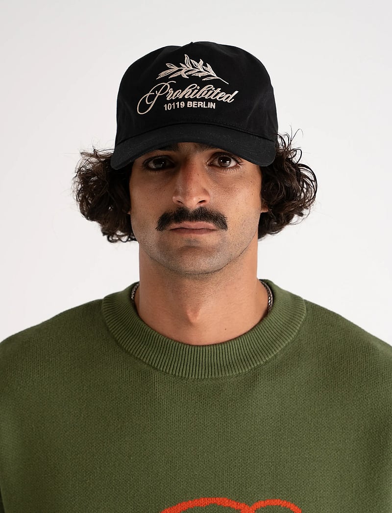 Prohibited - PB Leaf Cap Black - kasketter - black - 0