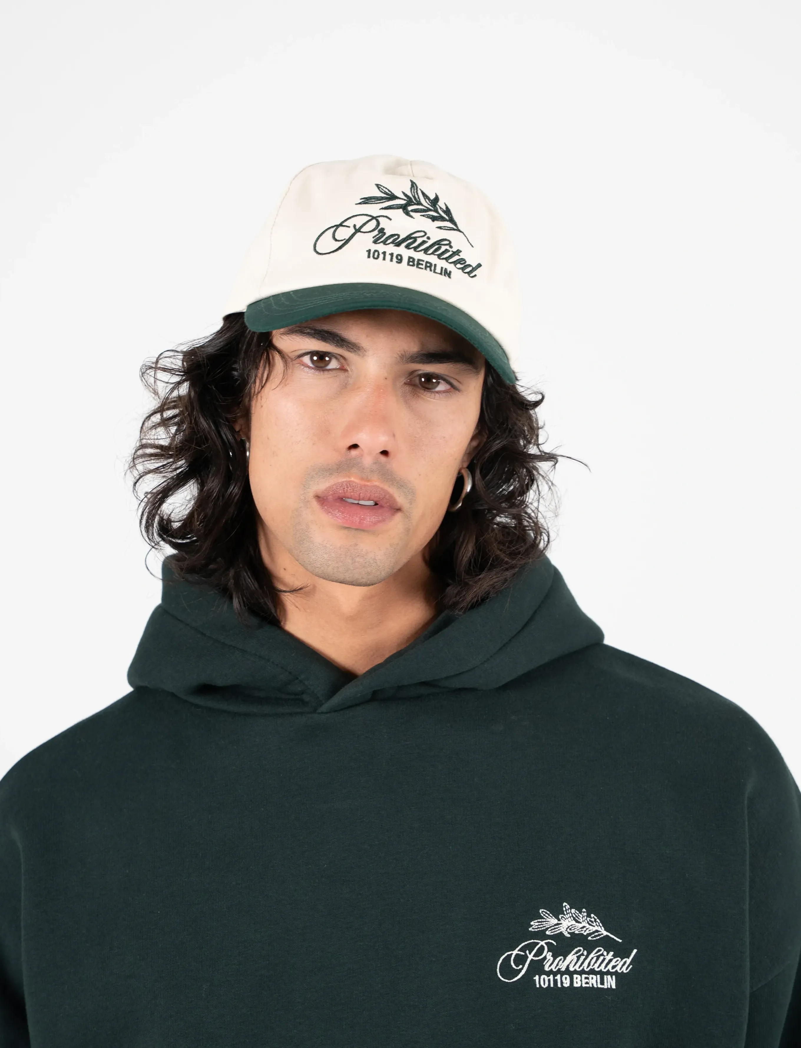Prohibited PB Leaf Cap Off-White - Päähineet - OFF-WHITE / cream