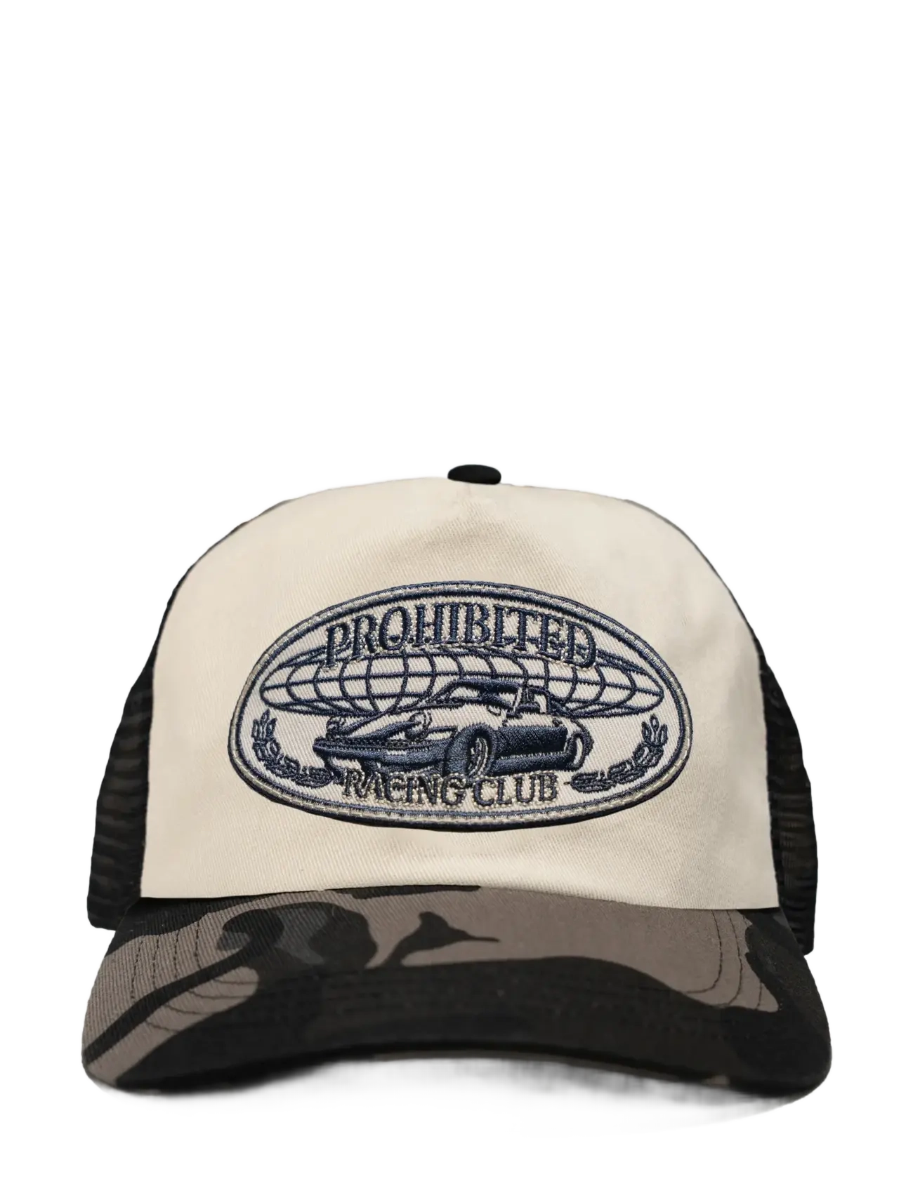 Prohibited Racecore Trucker Cap - Prohibited - MULTICOLOUR / cream