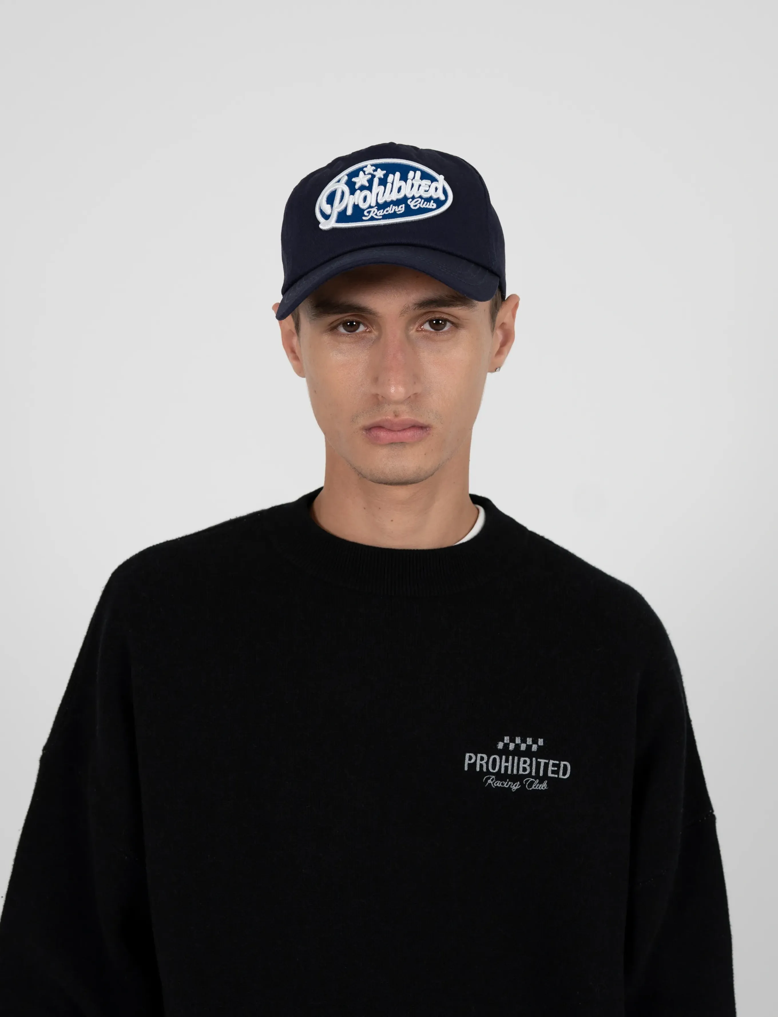 Prohibited Racing Club Cap Navy, One Size, Headwear, Marineblau - Caps, Männerswear