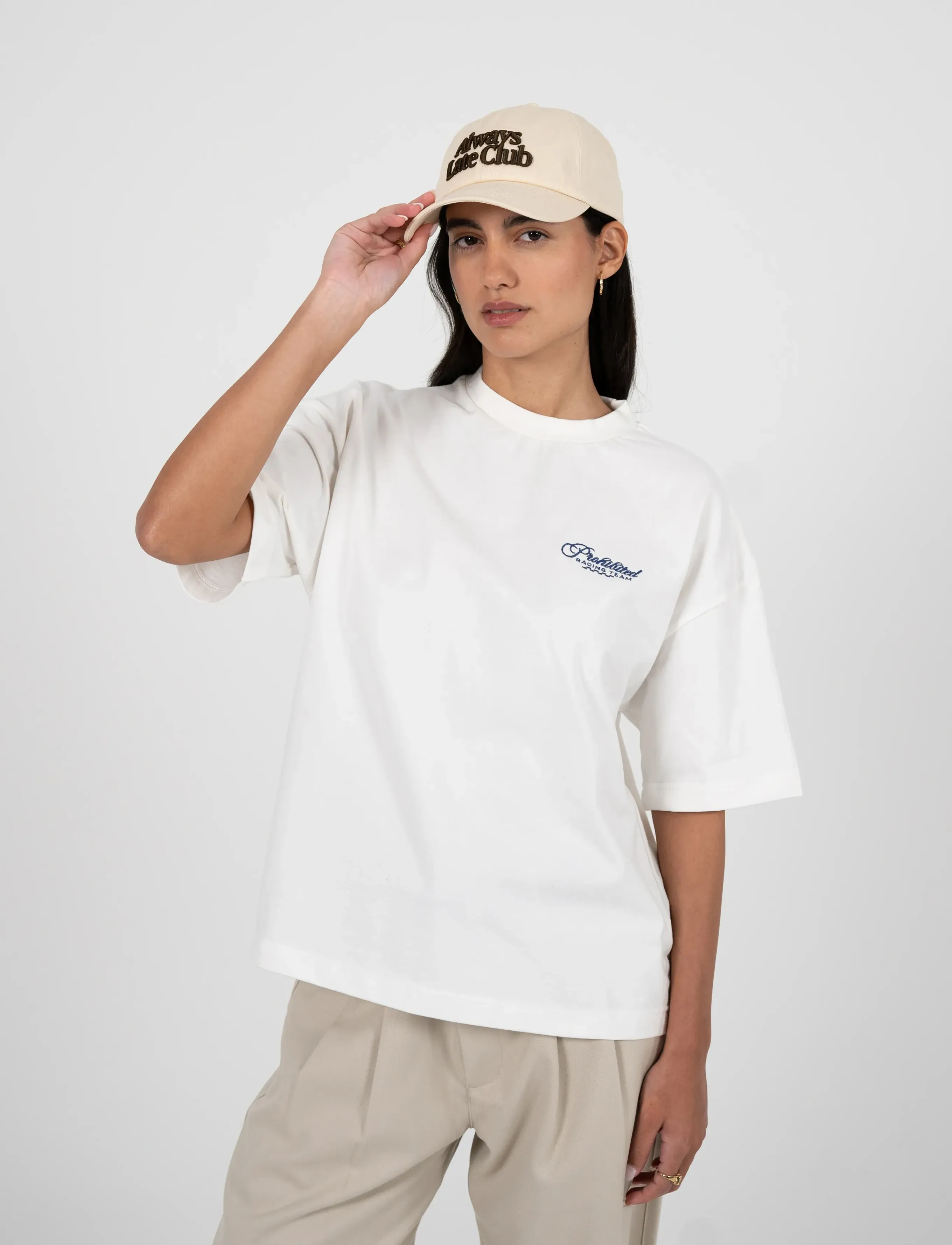 Prohibited Late Club Cap Cream - Aksesuarai - CREAM / cream