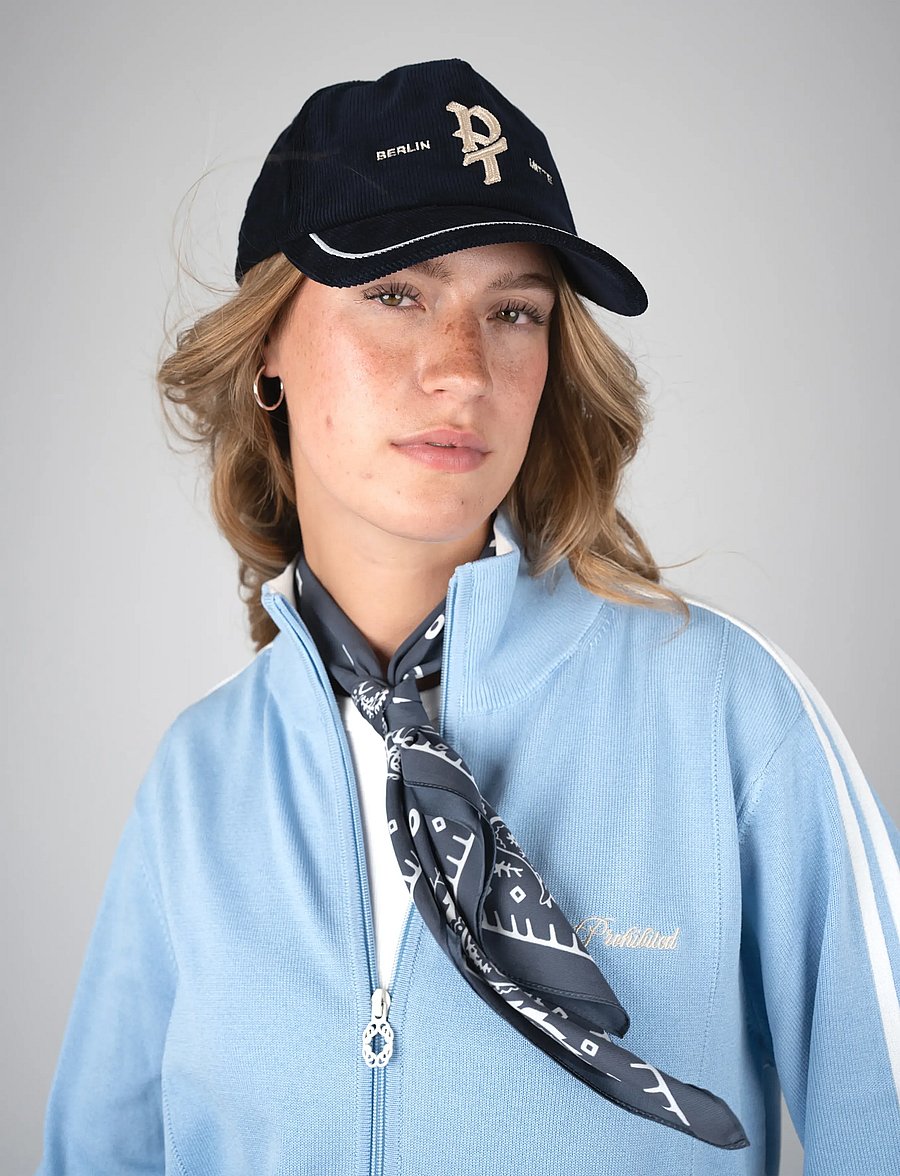 Prohibited - PT Corduroy Cap Navy - kappen - navy - 3