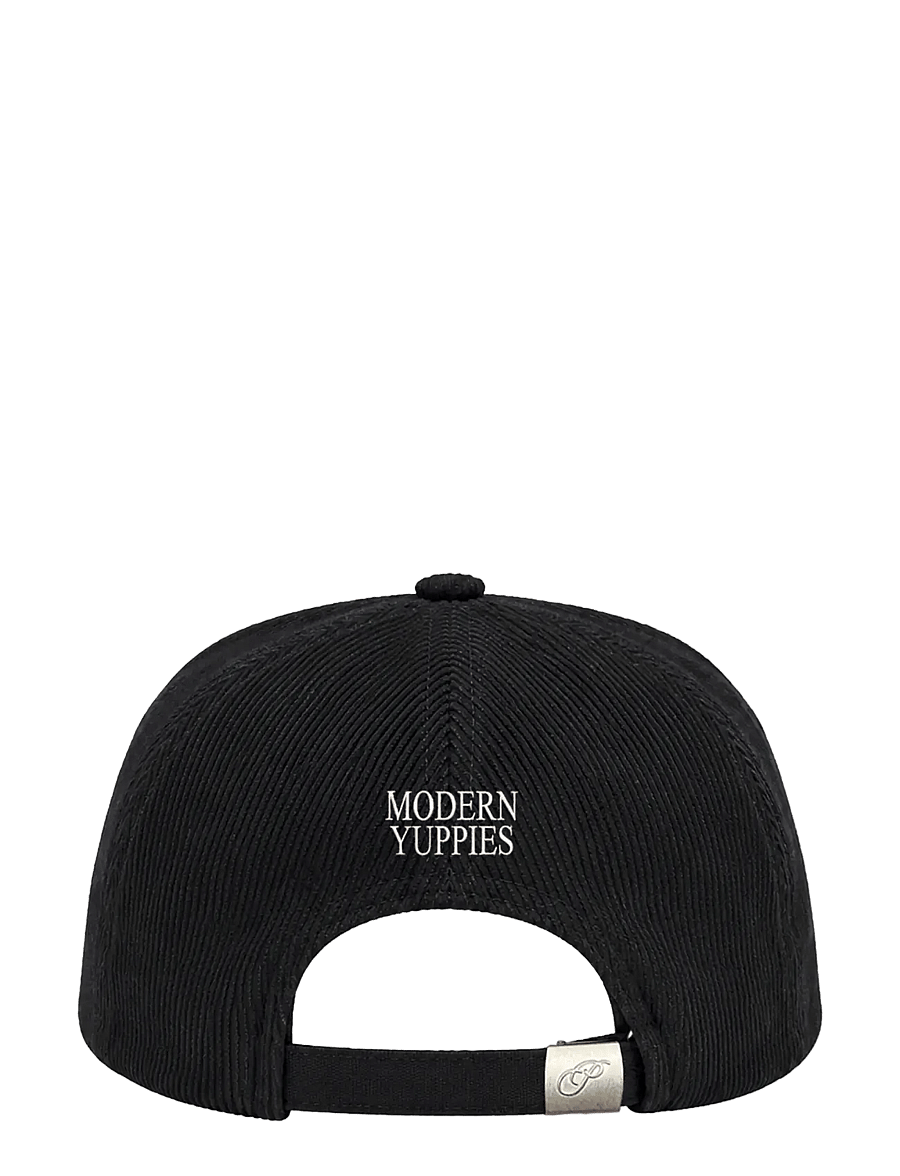 Prohibited - Leaf Corduroy Cap - schirmmützen - black - 2