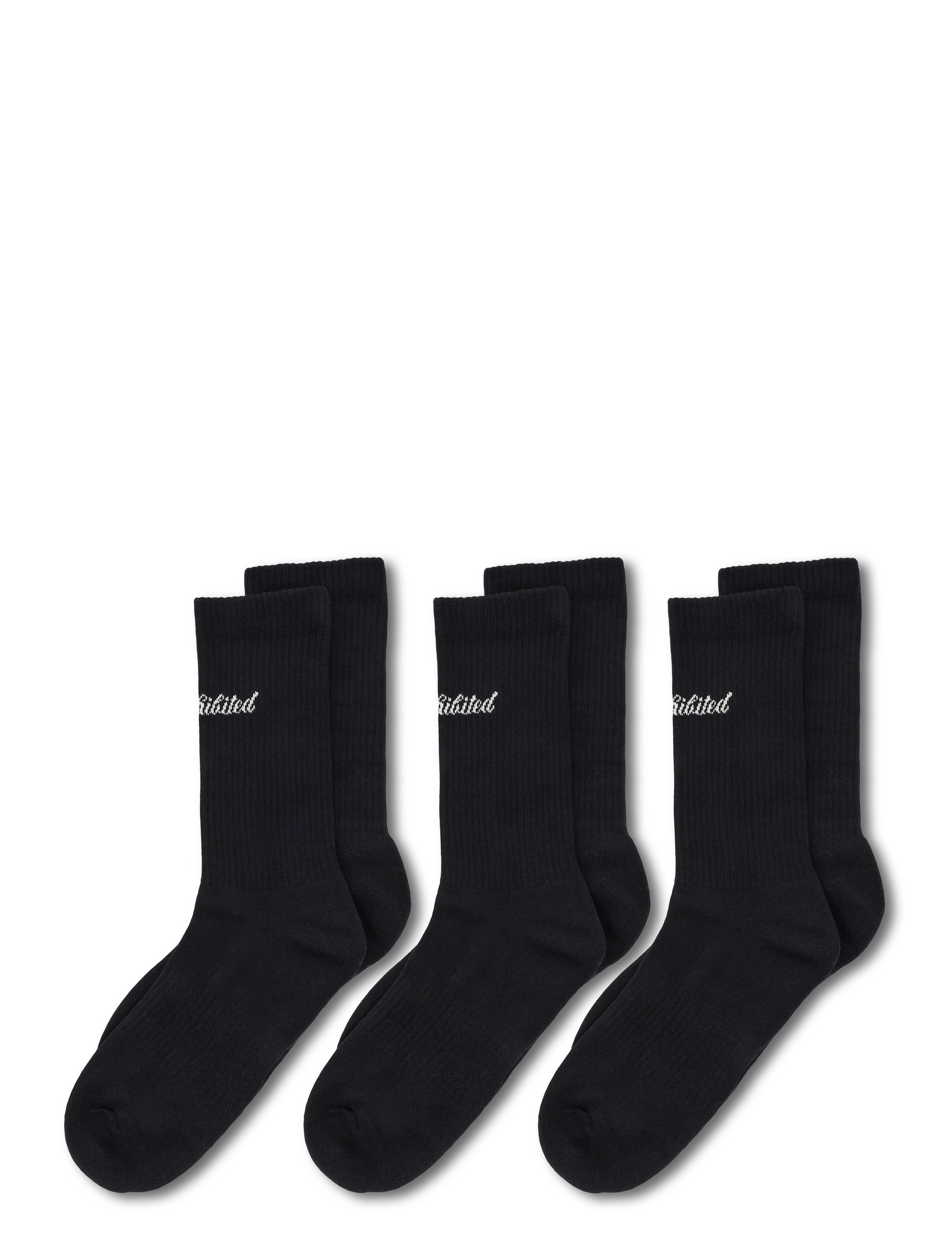Prohibited - The Socks - crew socks - black - 1