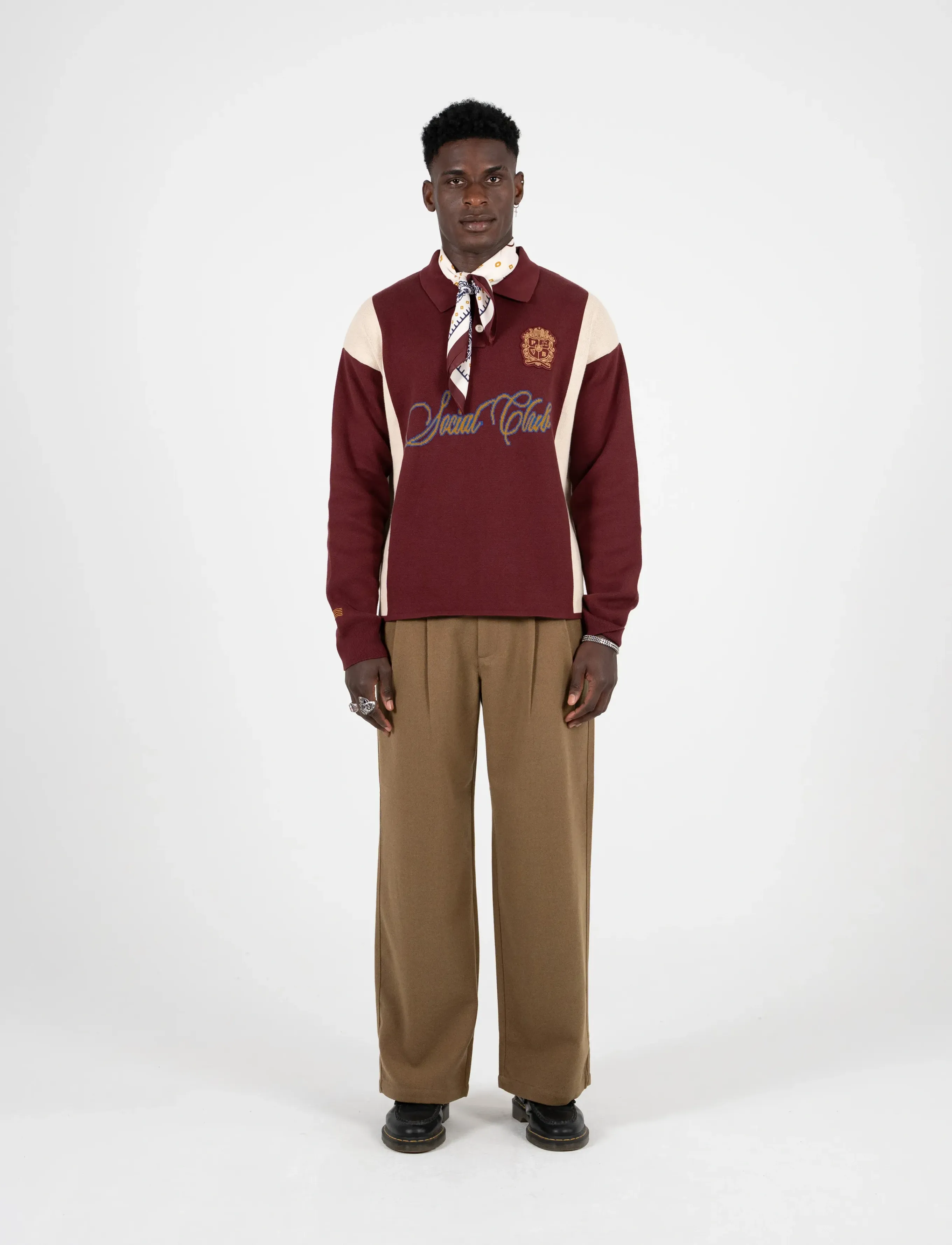 Prohibited - Clubhouse Scarf Brown - brown - 4
