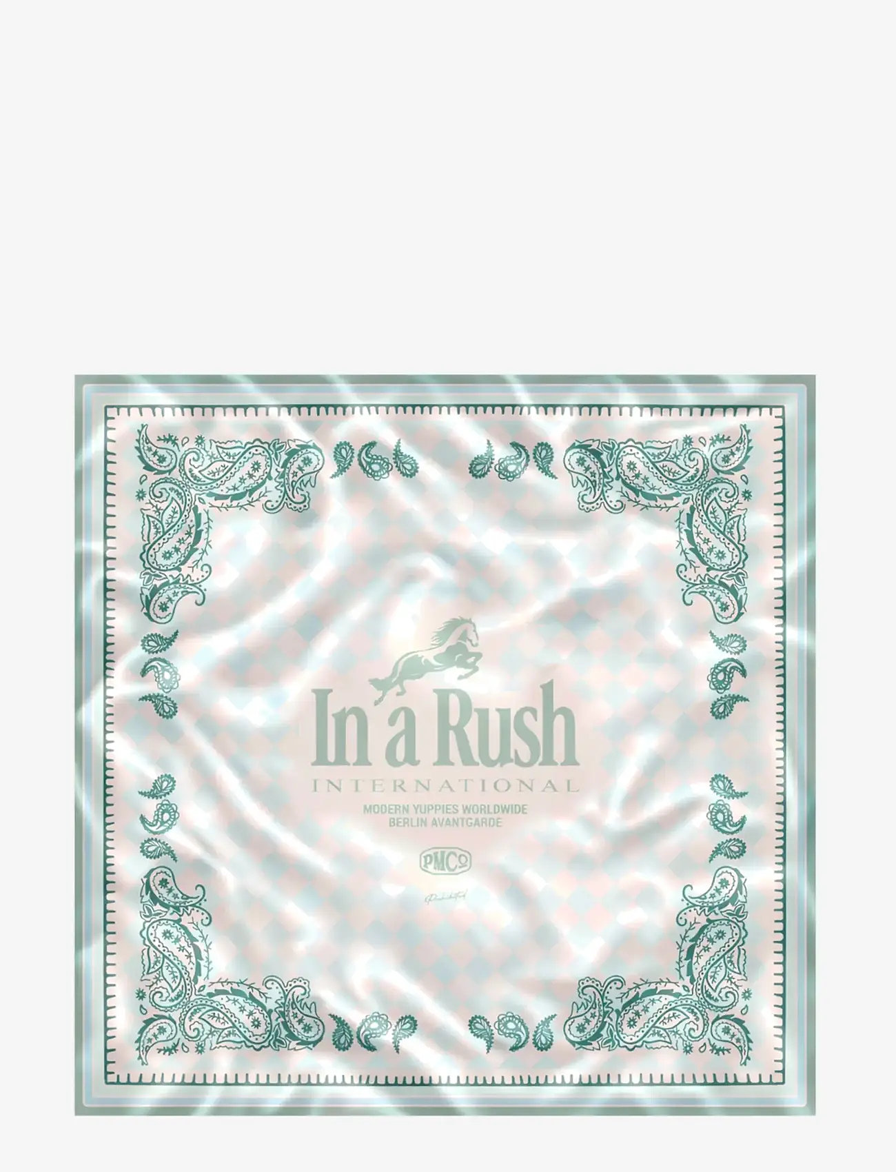 Prohibited - Rush Checkered Scarf Matcha - sjalar - green - 1