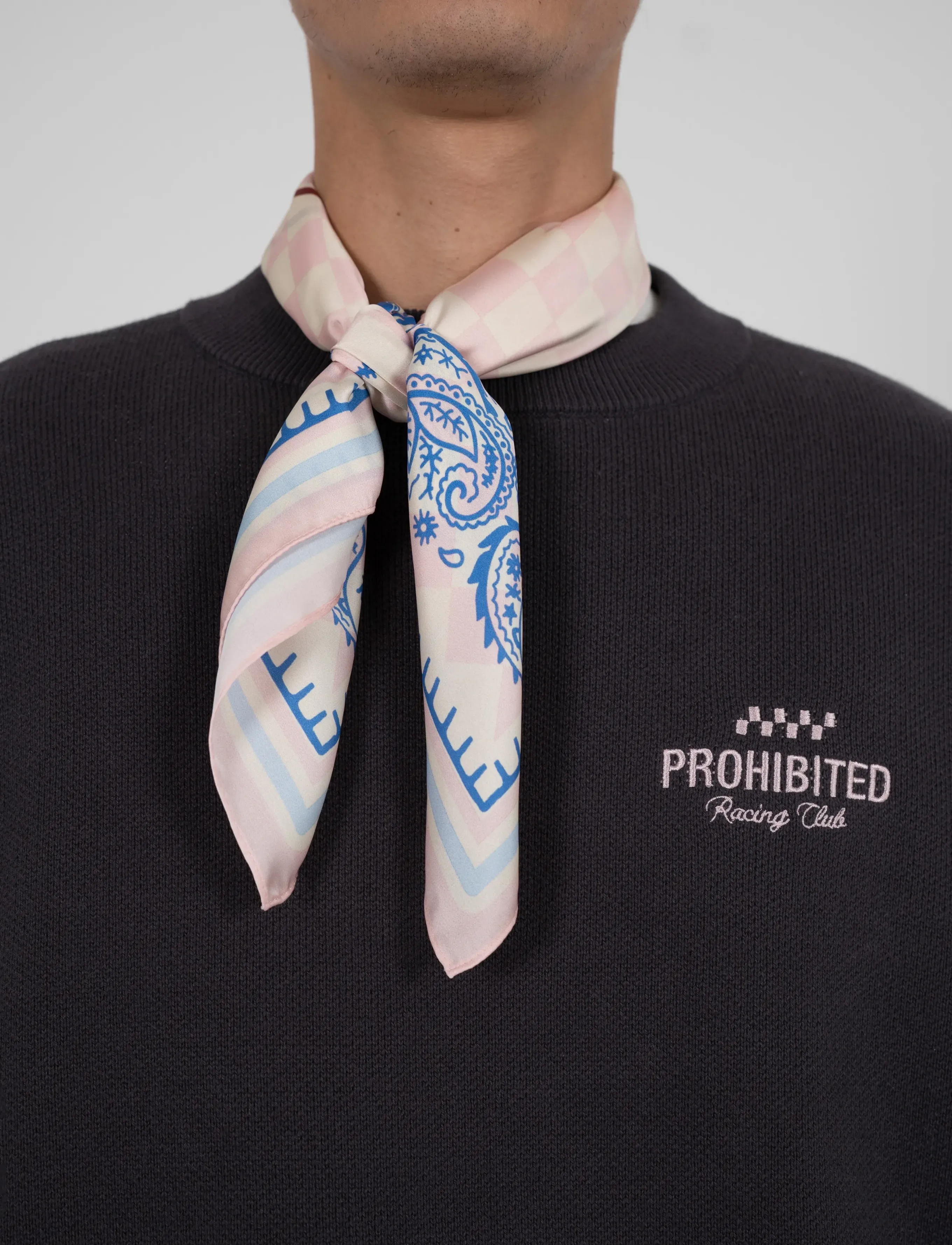 Prohibited - Rush Checkered Scarf Rose - alltags-style - rose - 5