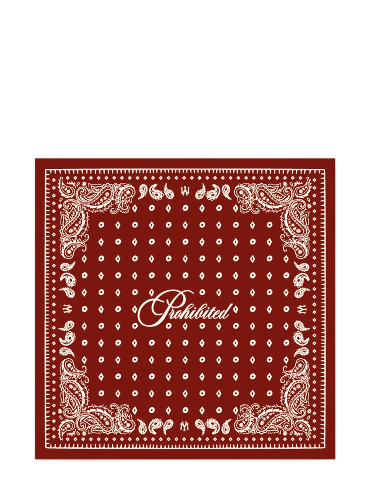 Prohibited Prohibited Scarf - Sjalar & Halsdukar - RED / burgundy