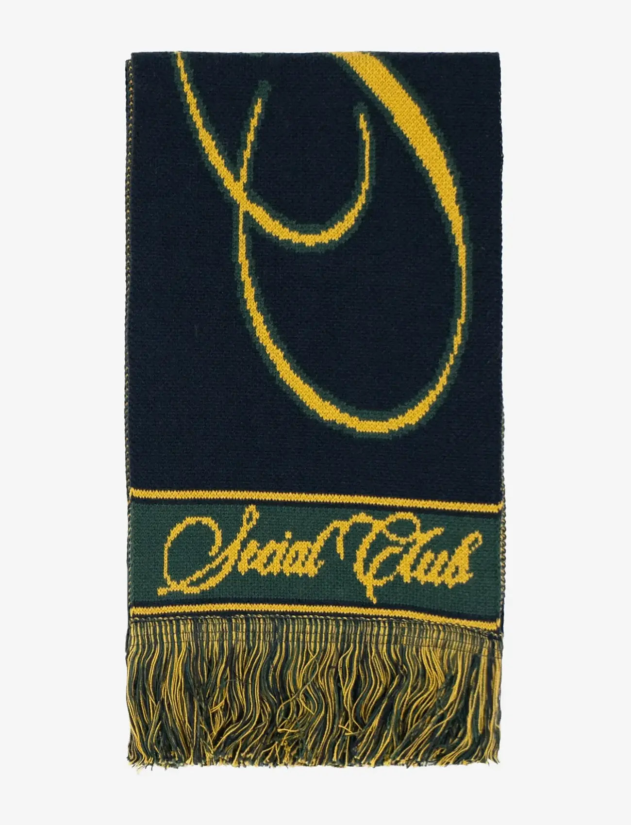 Prohibited - Clubhouse Jaquard Scarf Navy - halstørklæder - navy - 2
