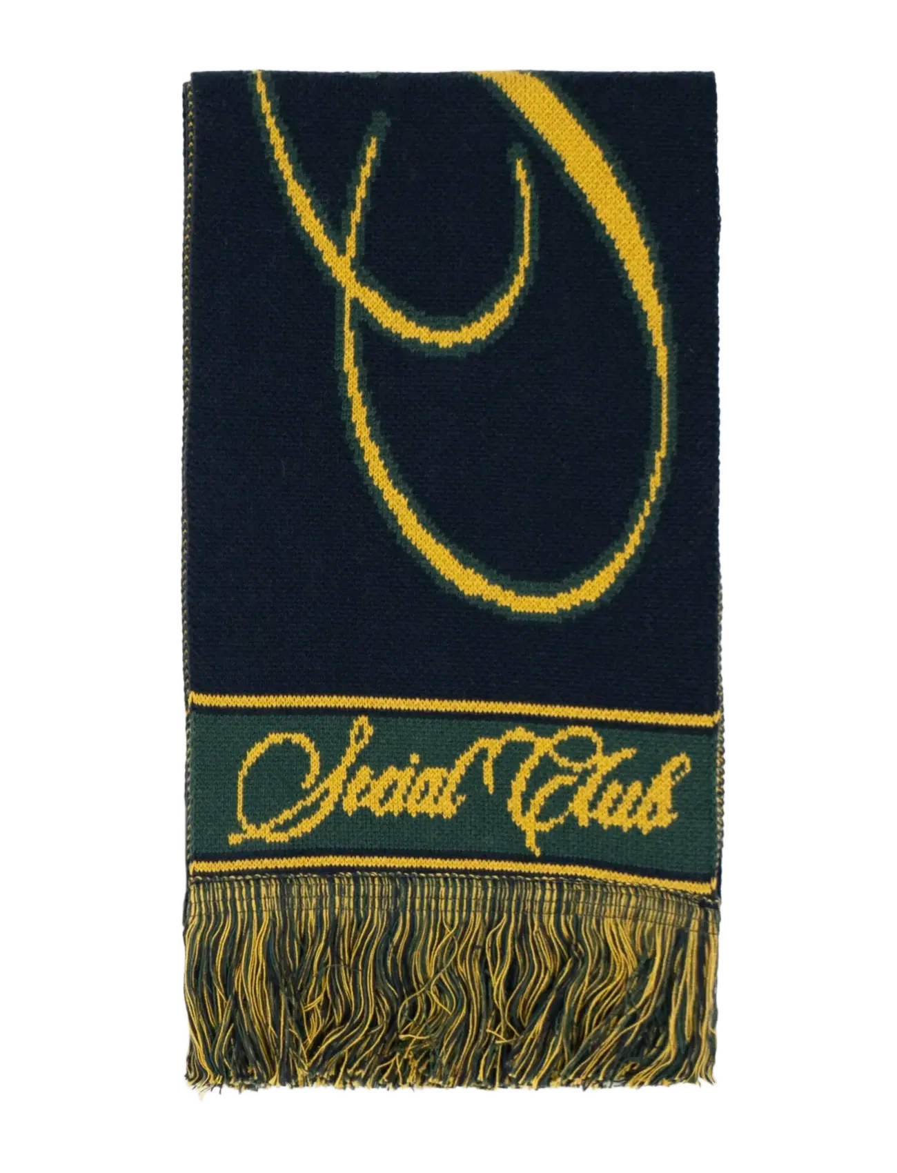 Prohibited - Clubhouse Jaquard Scarf Navy - halsdukar - navy - 2