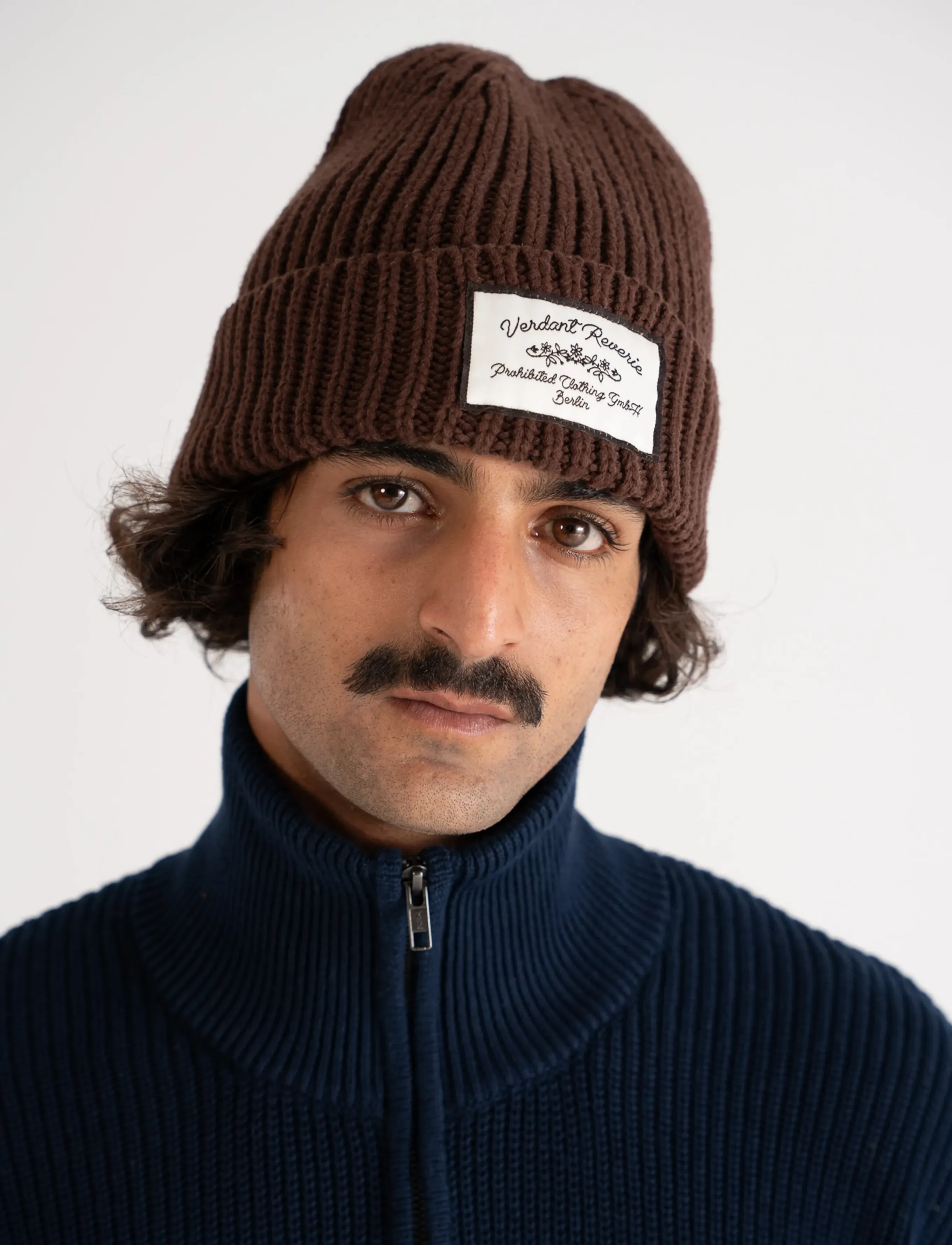 Prohibited - Verdant Reverie Beanie - everyday style - brown - 3