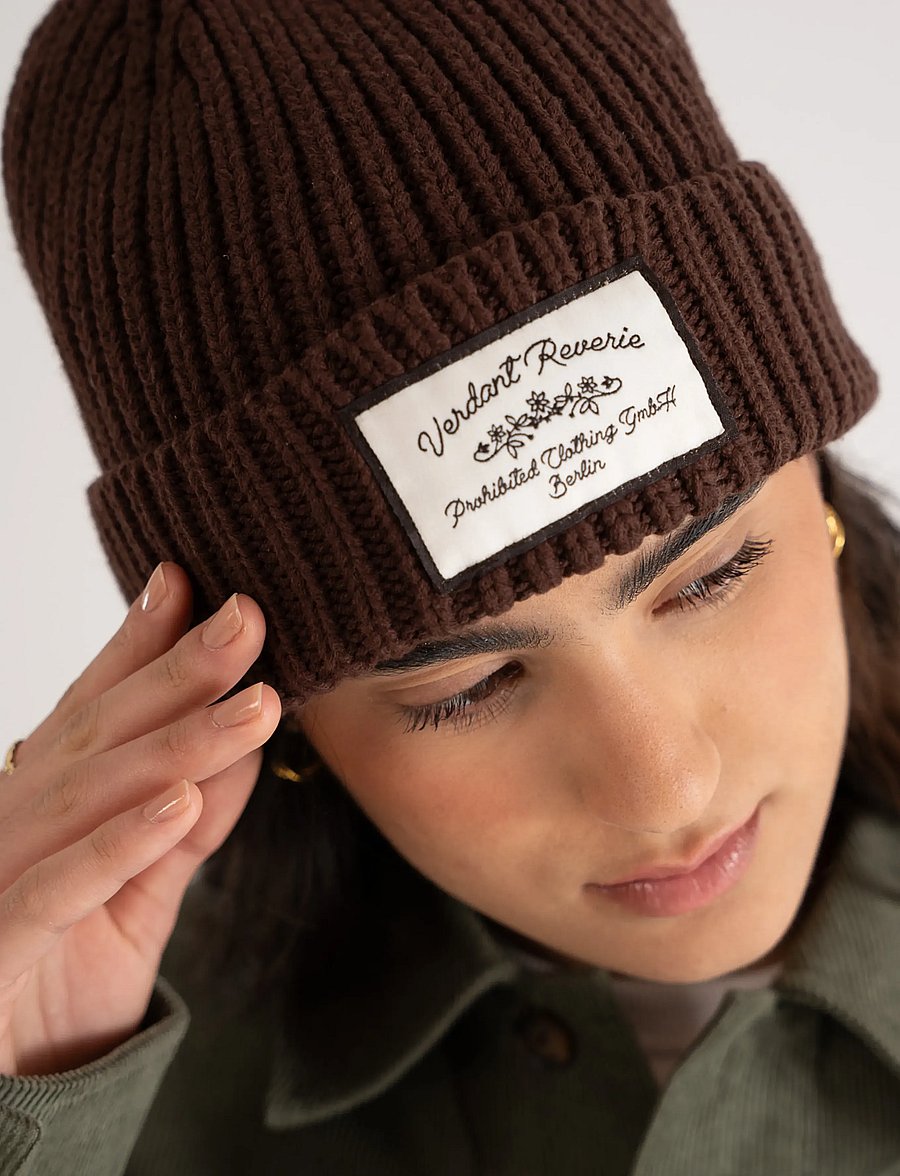 Prohibited - Verdant Reverie Beanie - vardagsstil - brown - 5