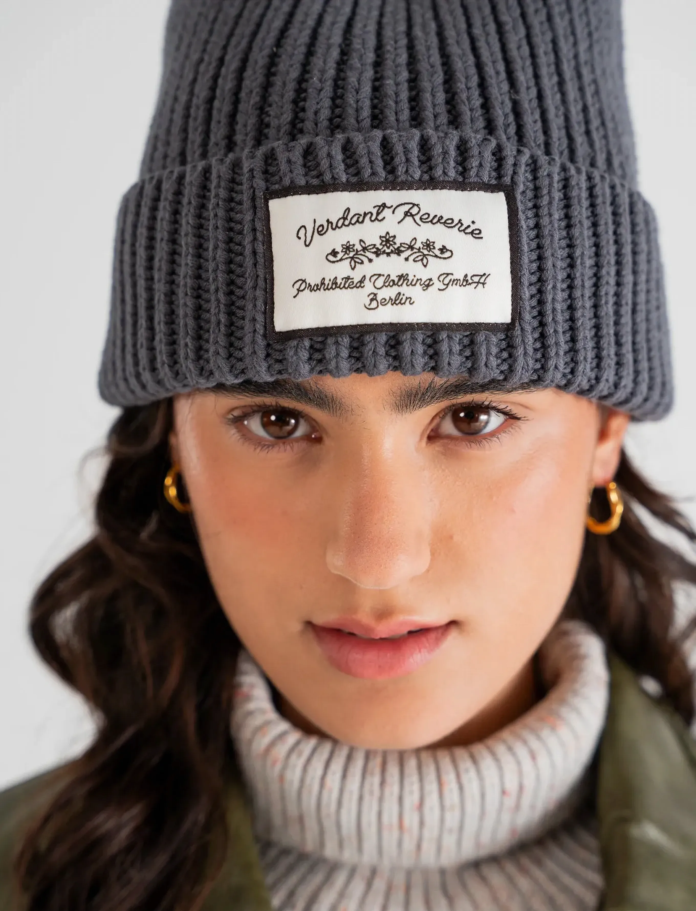 Prohibited - Verdant Reverie Beanie - everyday style - dark grey - 2